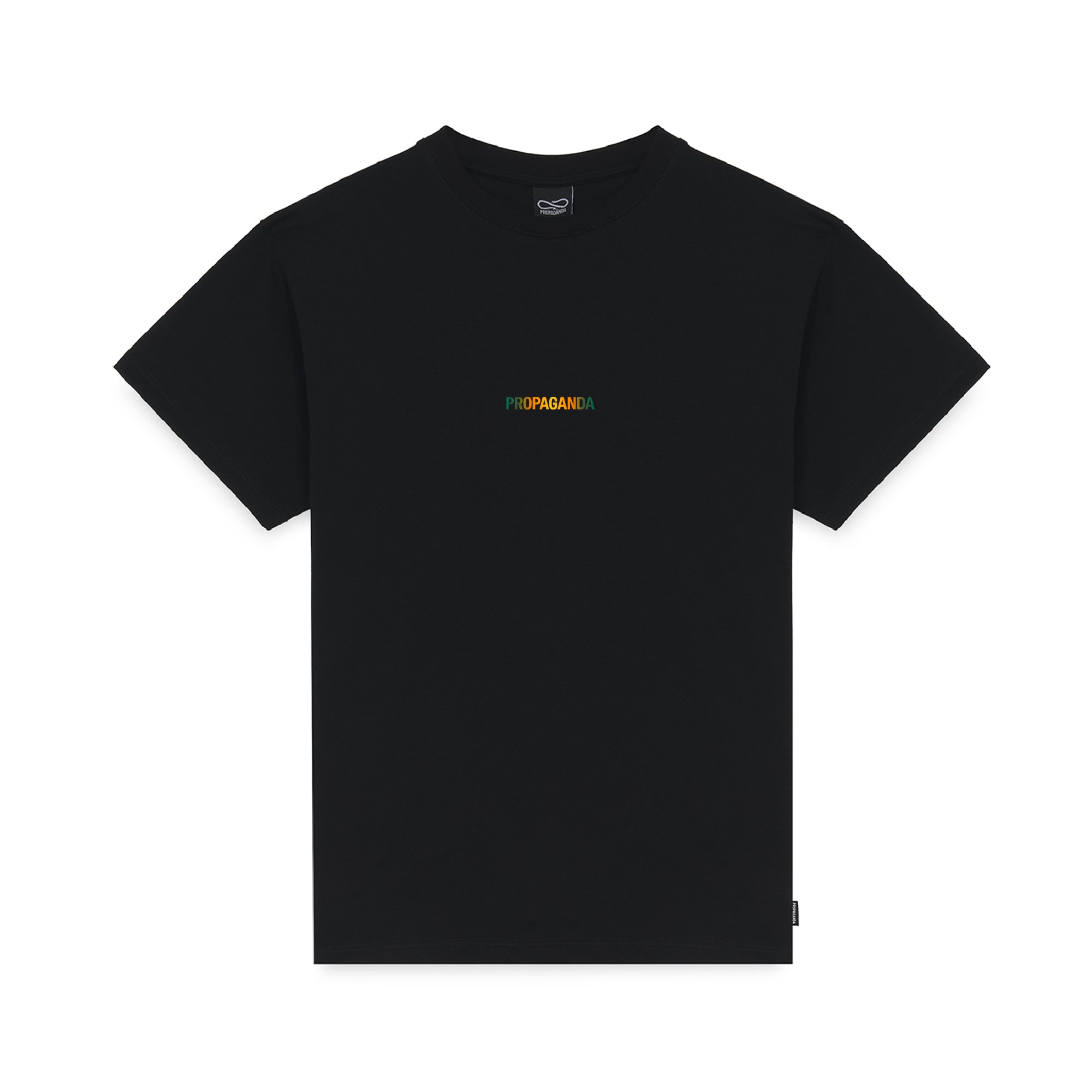 PROPAGANDA - T-SHIRT RIBS GRADIENT - NERO