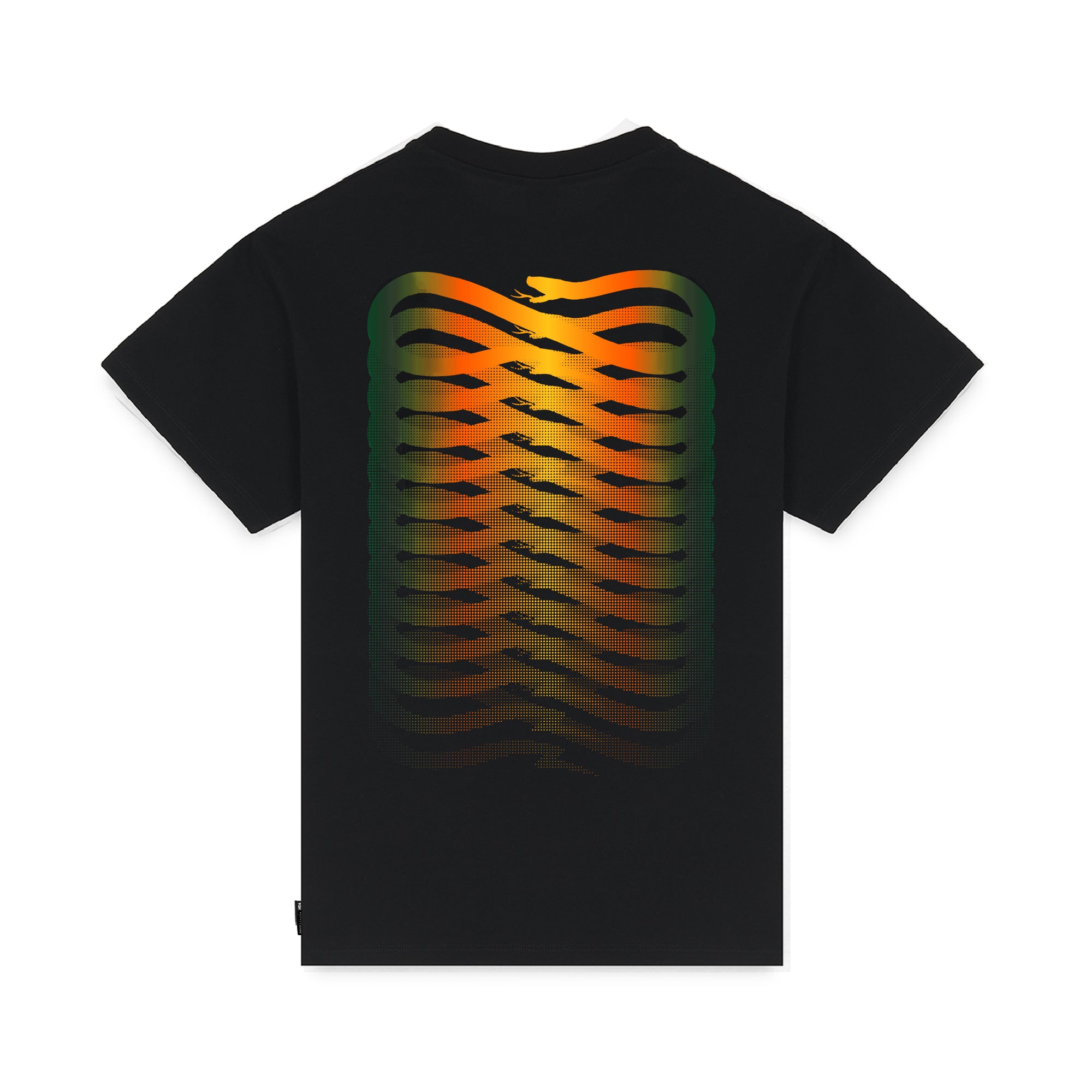 PROPAGANDA - T-SHIRT RIBS GRADIENT - NERO