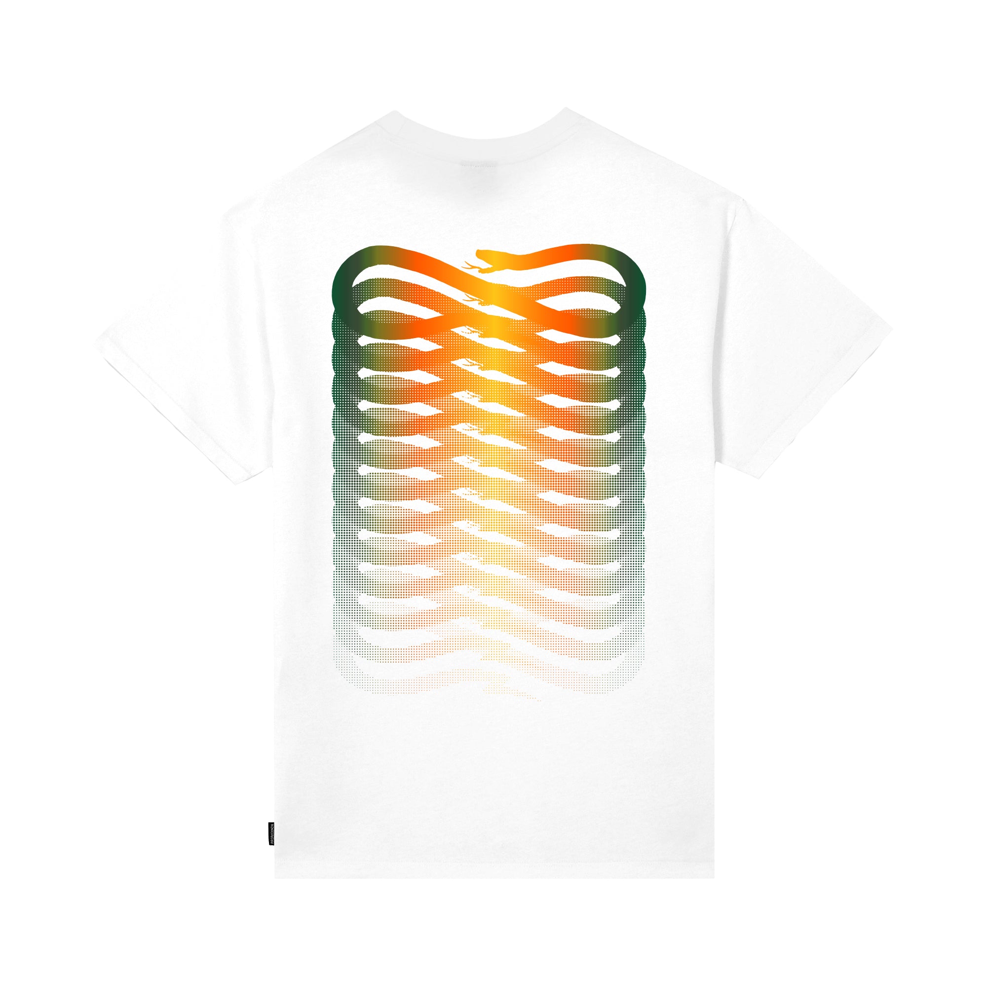 PROPAGANDA - T-SHIRT RIBS GRADIENT - BIANCO