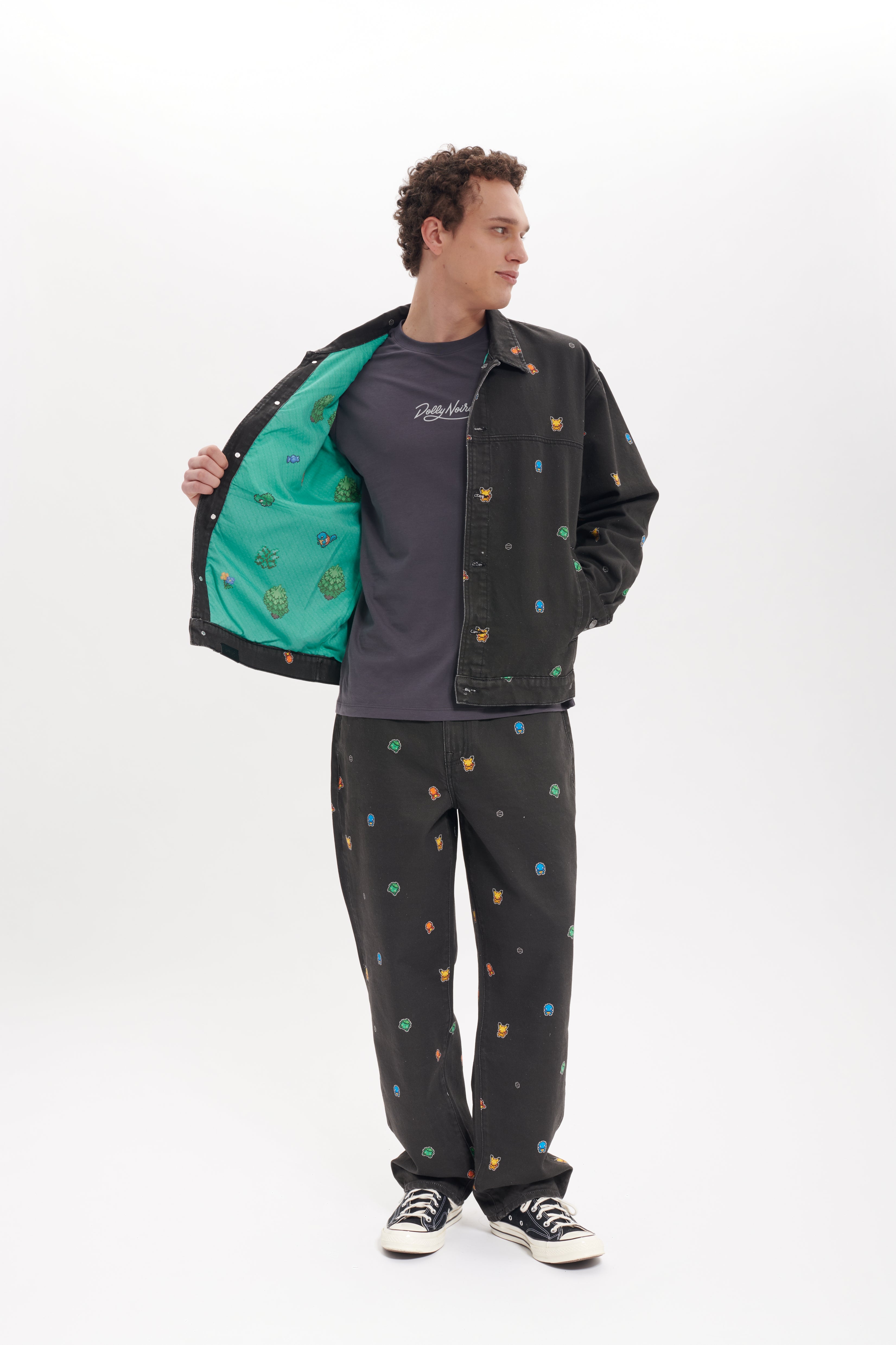 DOLLY NOIRE - JKT STARTER PATTERN LOOSE - NERO