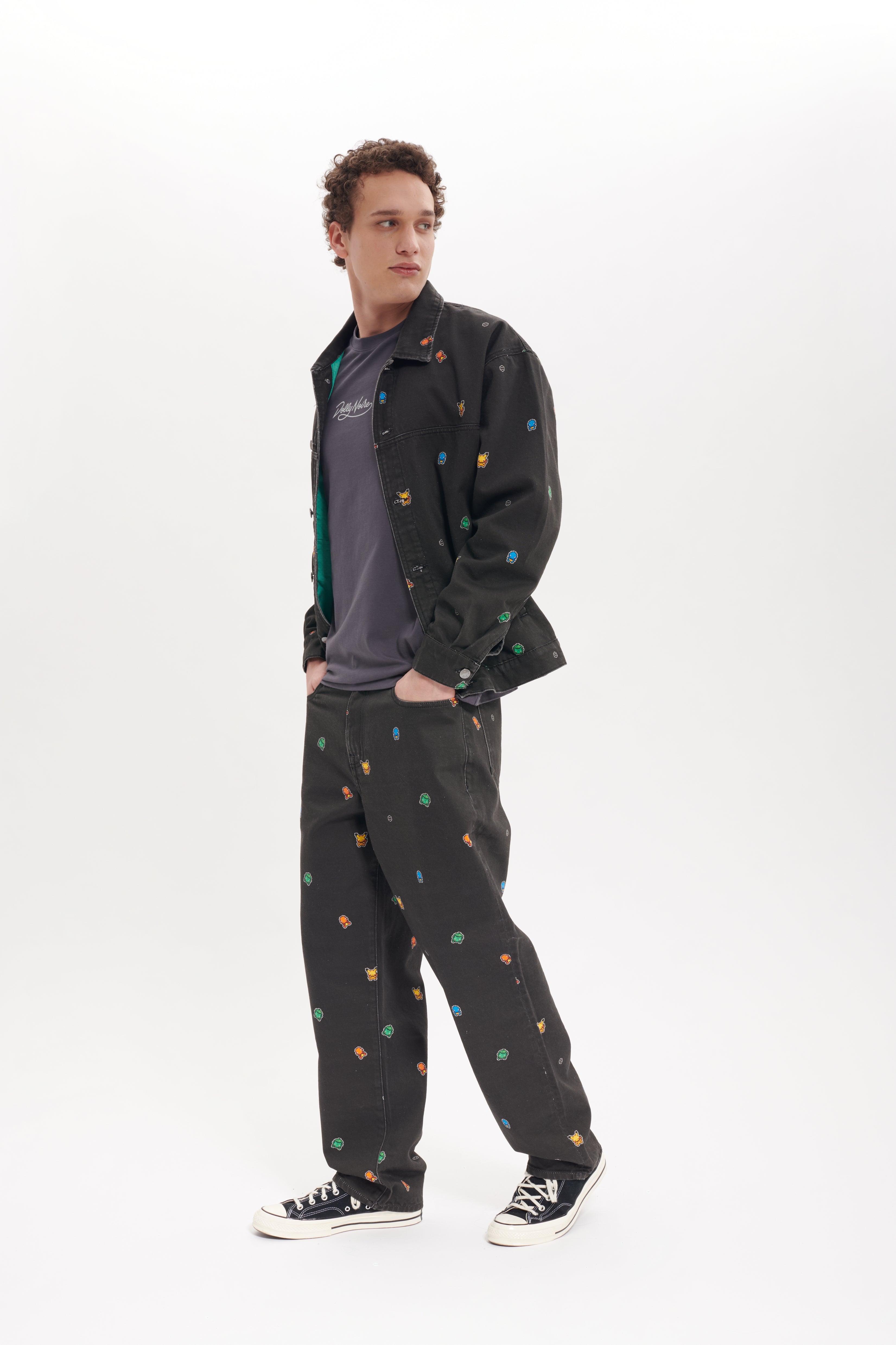 DOLLY NOIRE - JKT STARTER PATTERN LOOSE - NERO