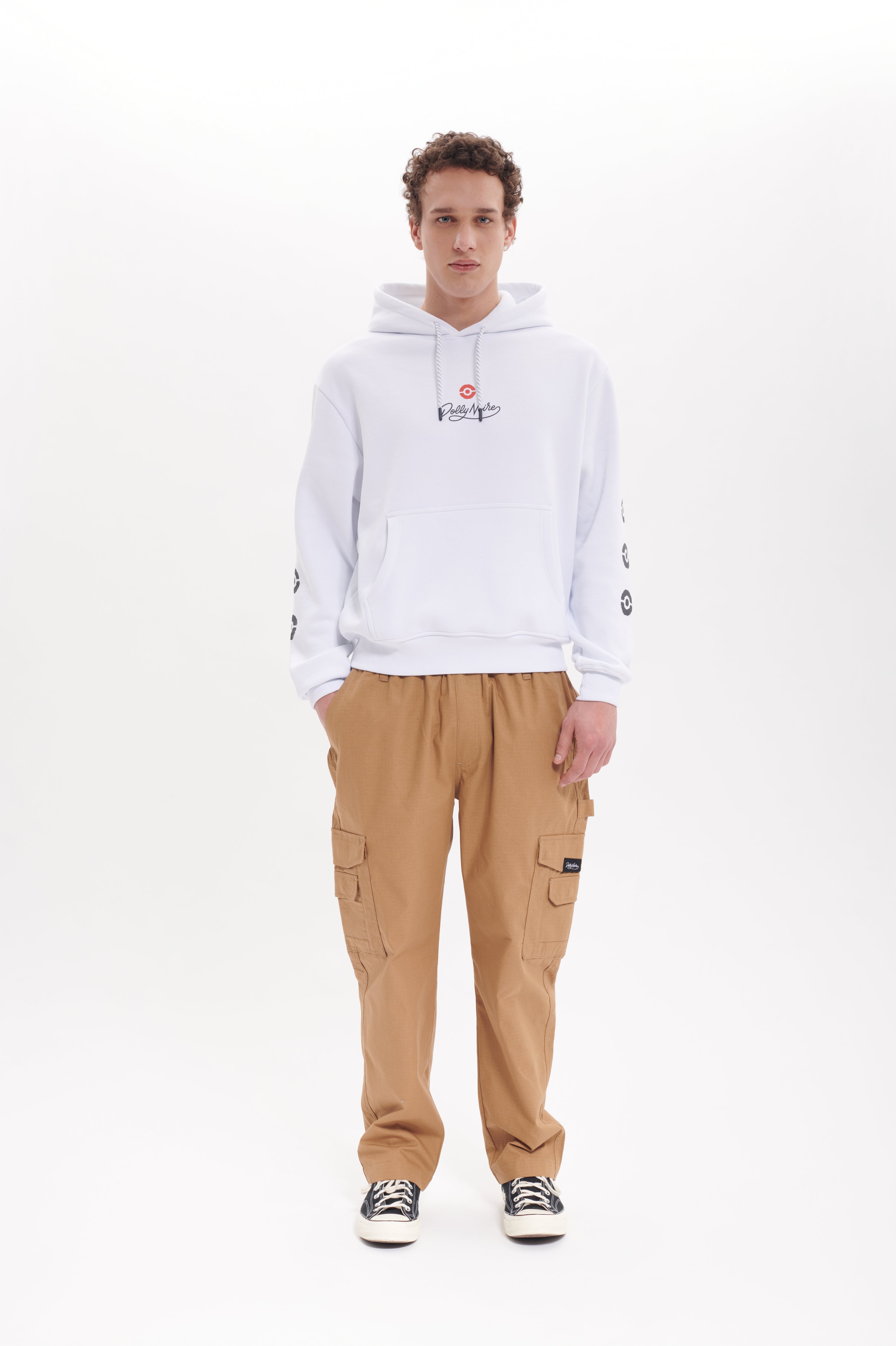 DOLLY NOIRE - HOODIE POKEDEX - BIANCO