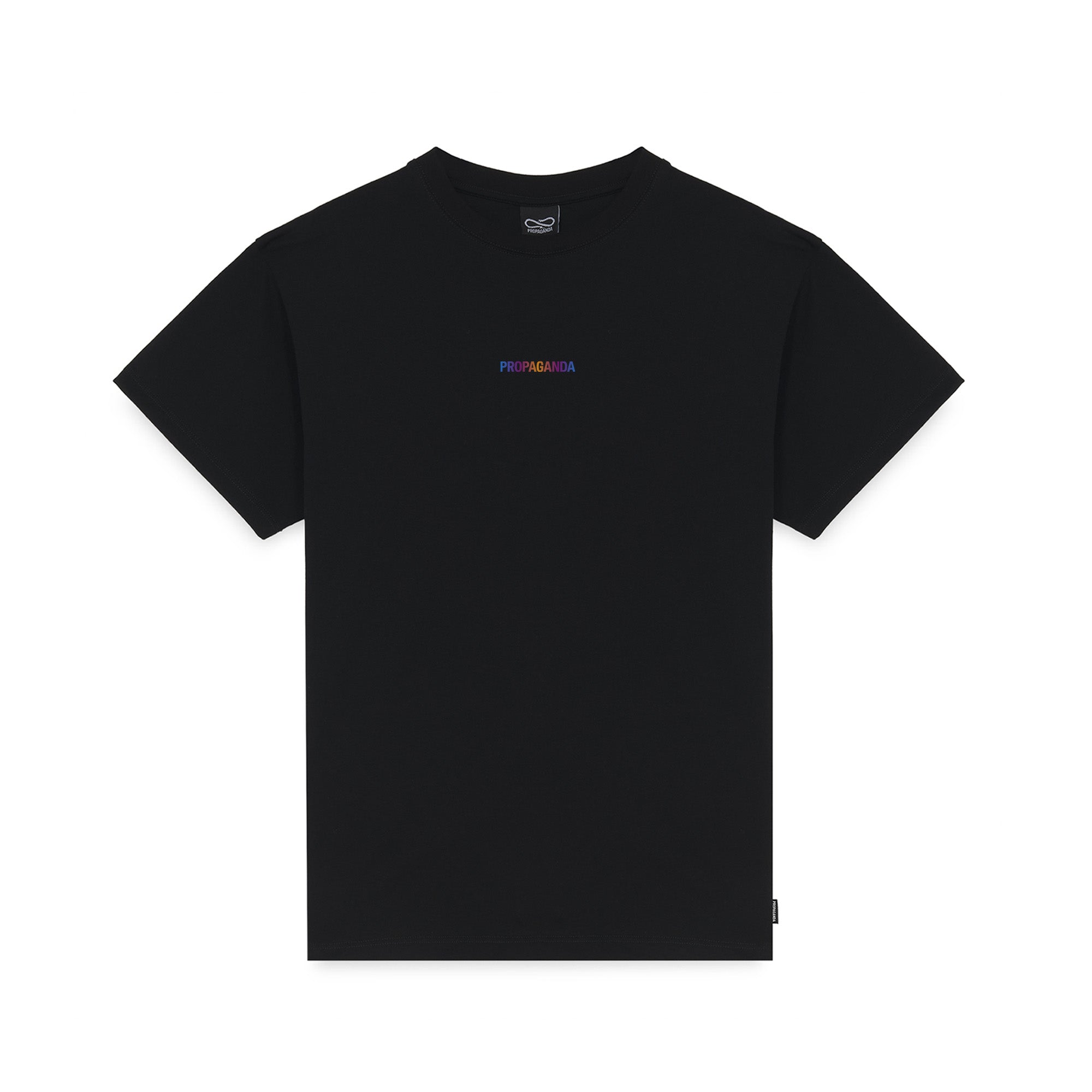 PROPAGANDA - T-SHIRT RIBS GRADIENT - NERO