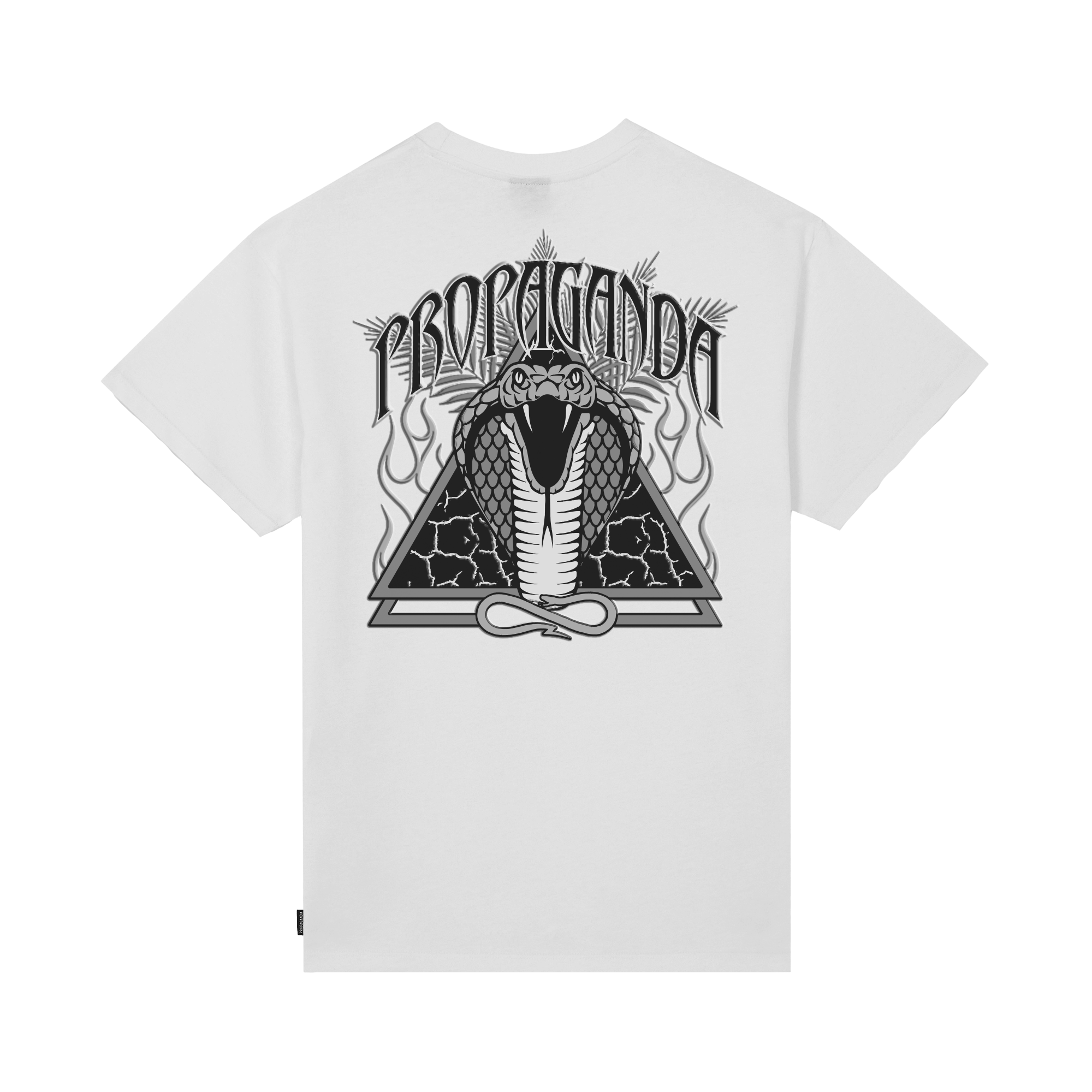 PROPAGANDA - T-SHIRT TRIANGLE COBRAH - BIANCO