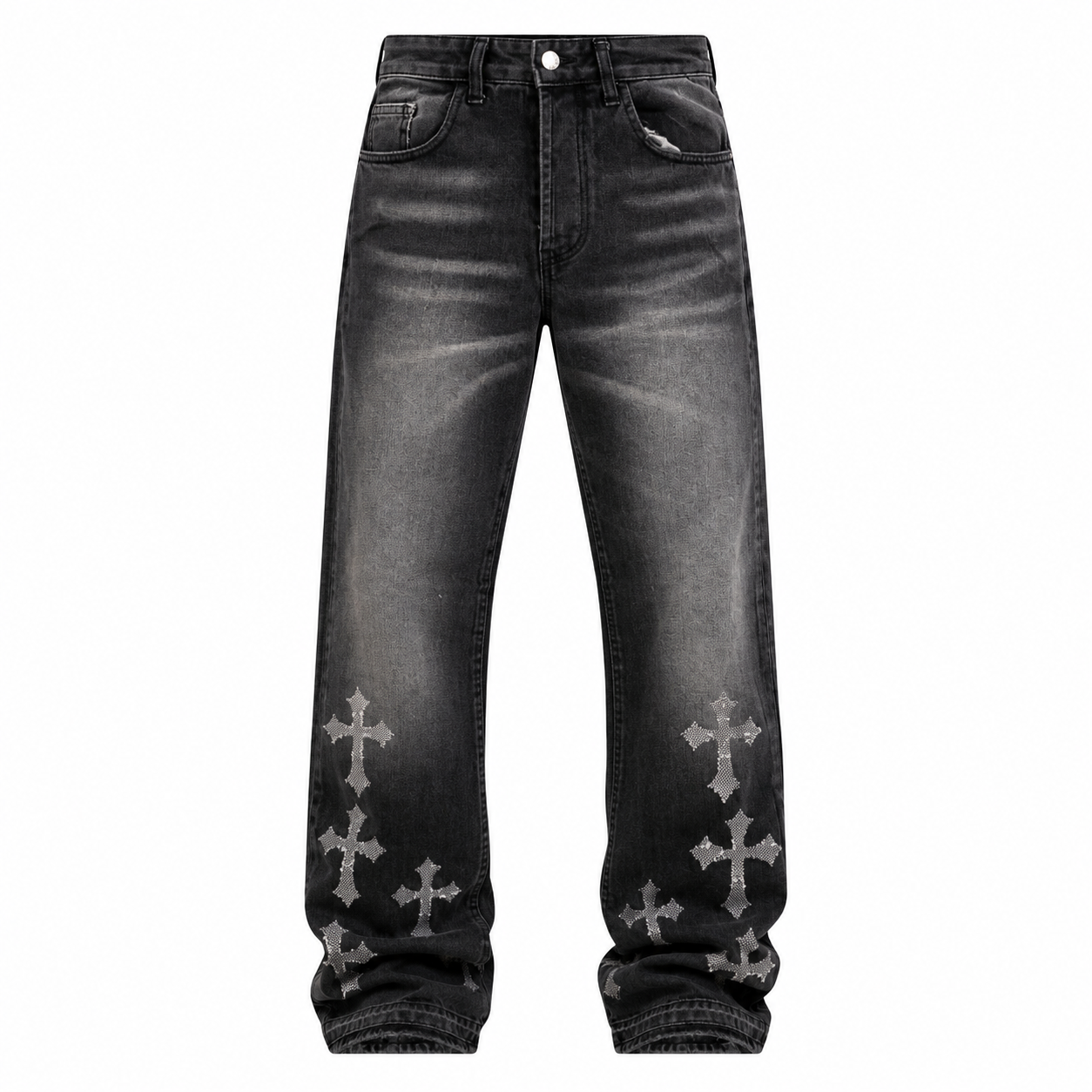 NO BRAND - JEANS 5008 - NERO