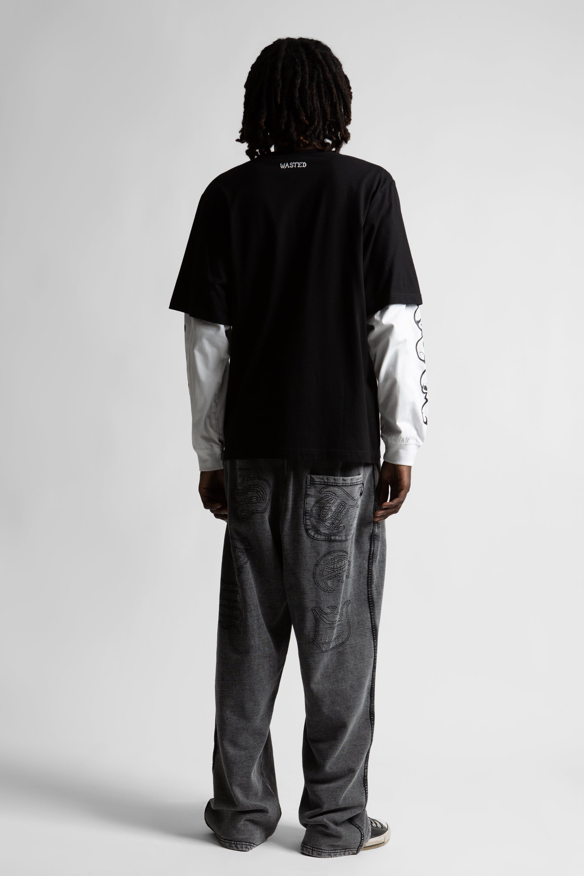 WASTED PARIS - TUTA KINGDOM CURVE FADED - NERO