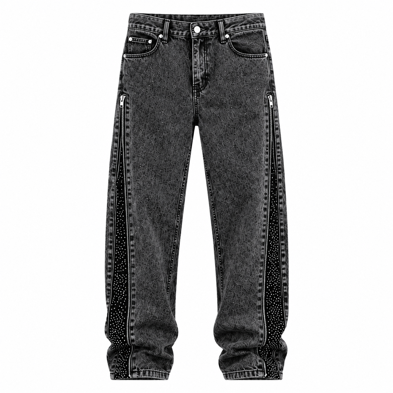 NO BRAND - JEANS 027 - NERO