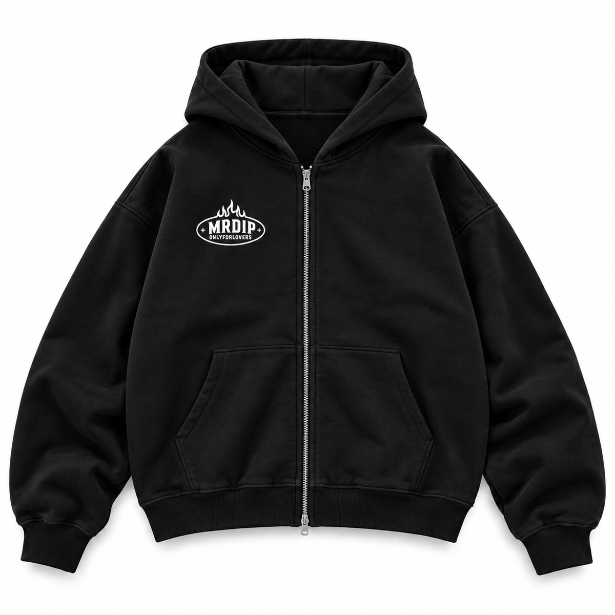 MRDIP - ZIP ONLY FOR LOVERS - NERO/BIANCO