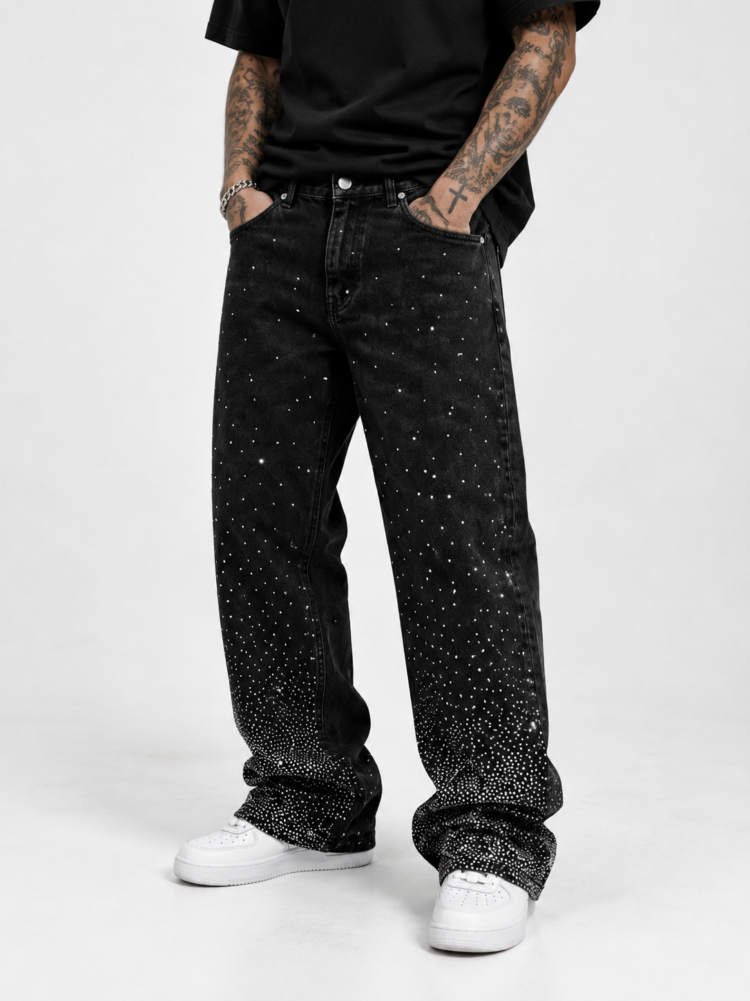 NO BRAND - JEANS 011 - NERO