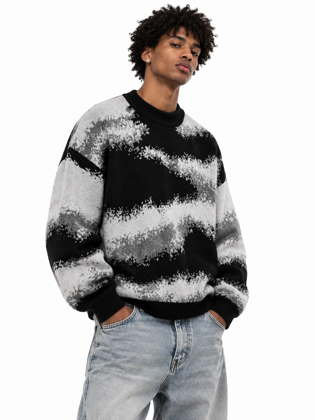 NO BRAND - MAGLIONE 86435 - NERO