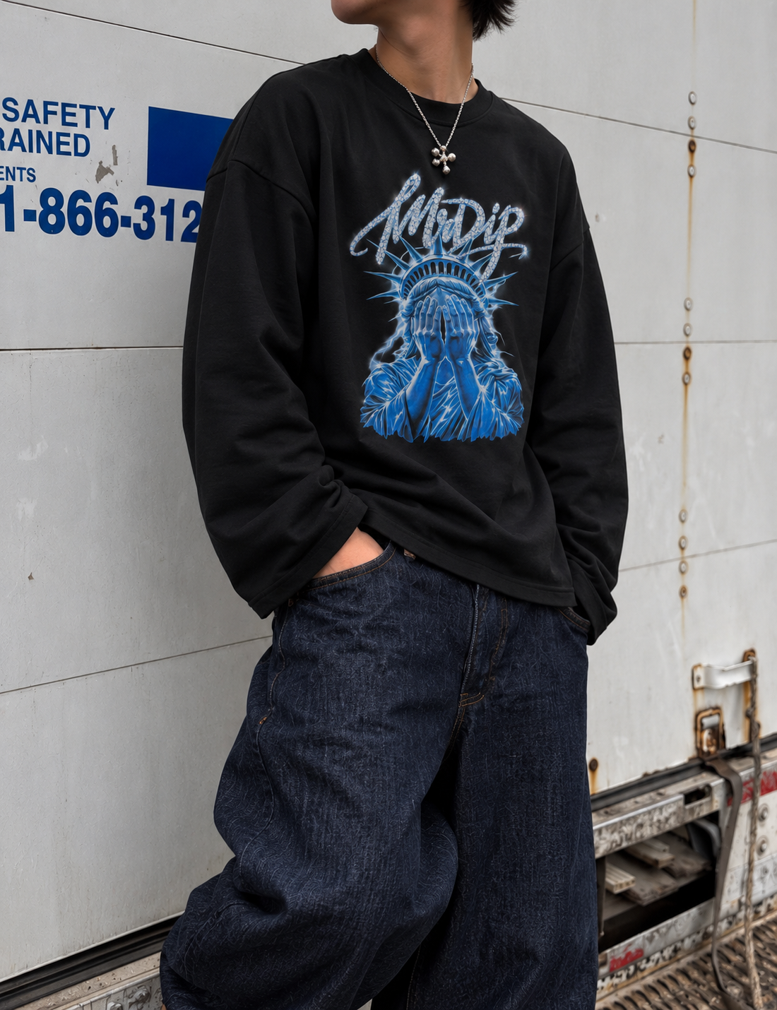MRDIP - LONGSLEEVE NO LIBERTY - NERO