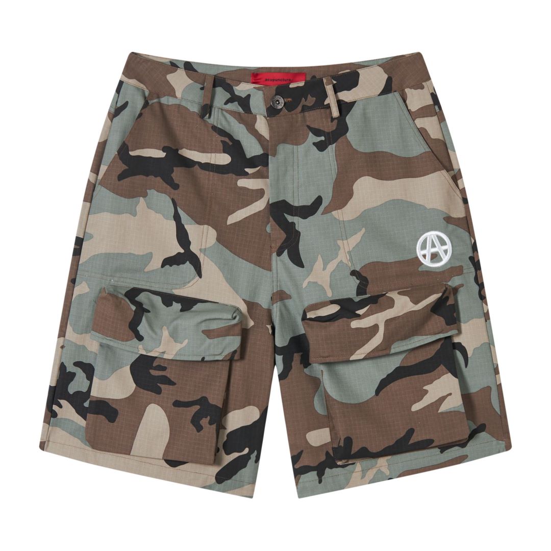 ACUPUNCTURE - SHORTS CARGO CAMO - VERDE