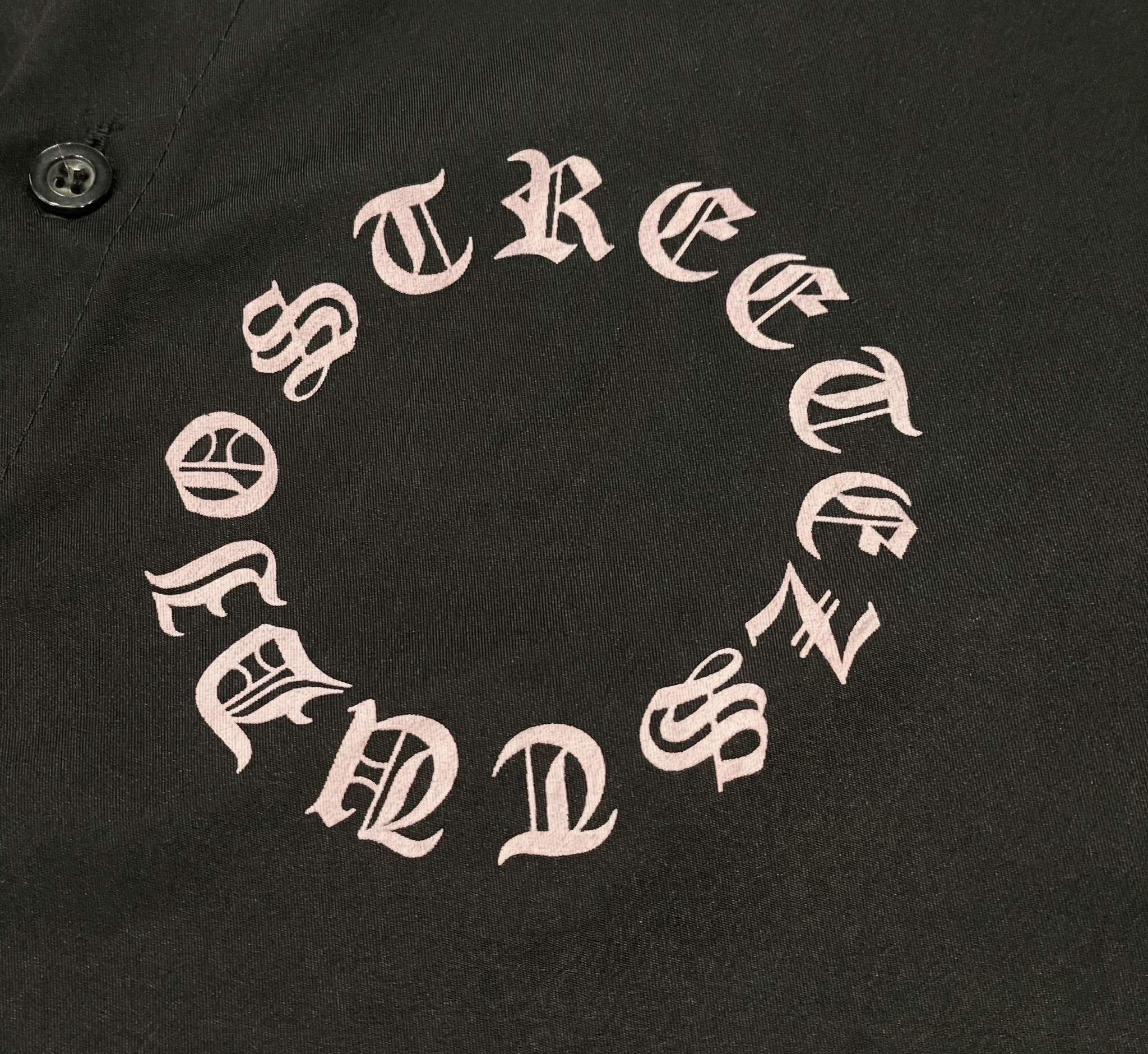 NO BRAND - CAMICIA CIRCLE SCRIPT - NERO