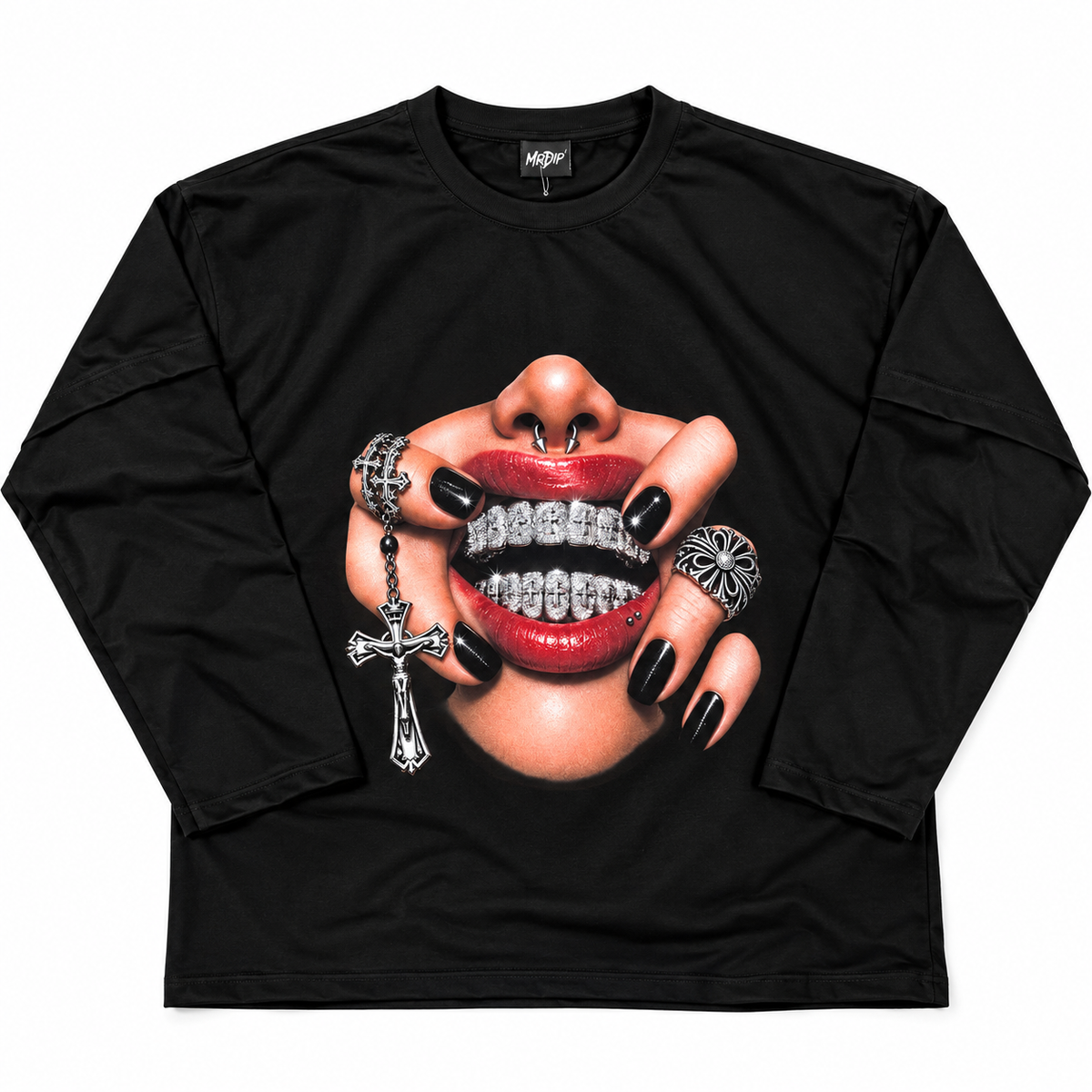 MRDIP - LONGSLEEVE BLASFEMY - NERO