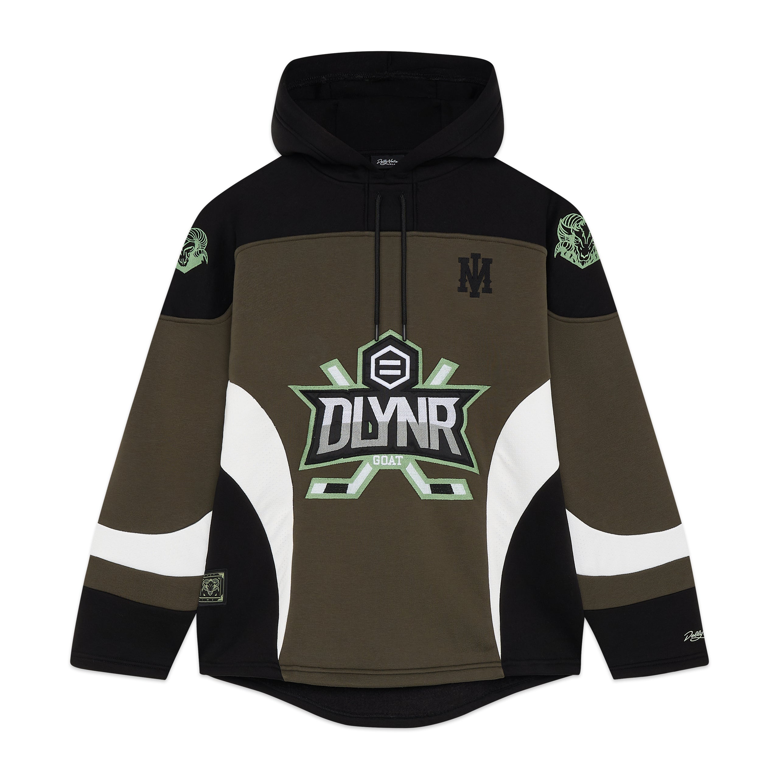 DOLLY NOIRE - GOAT HOCKEY HOODIE - VERDE