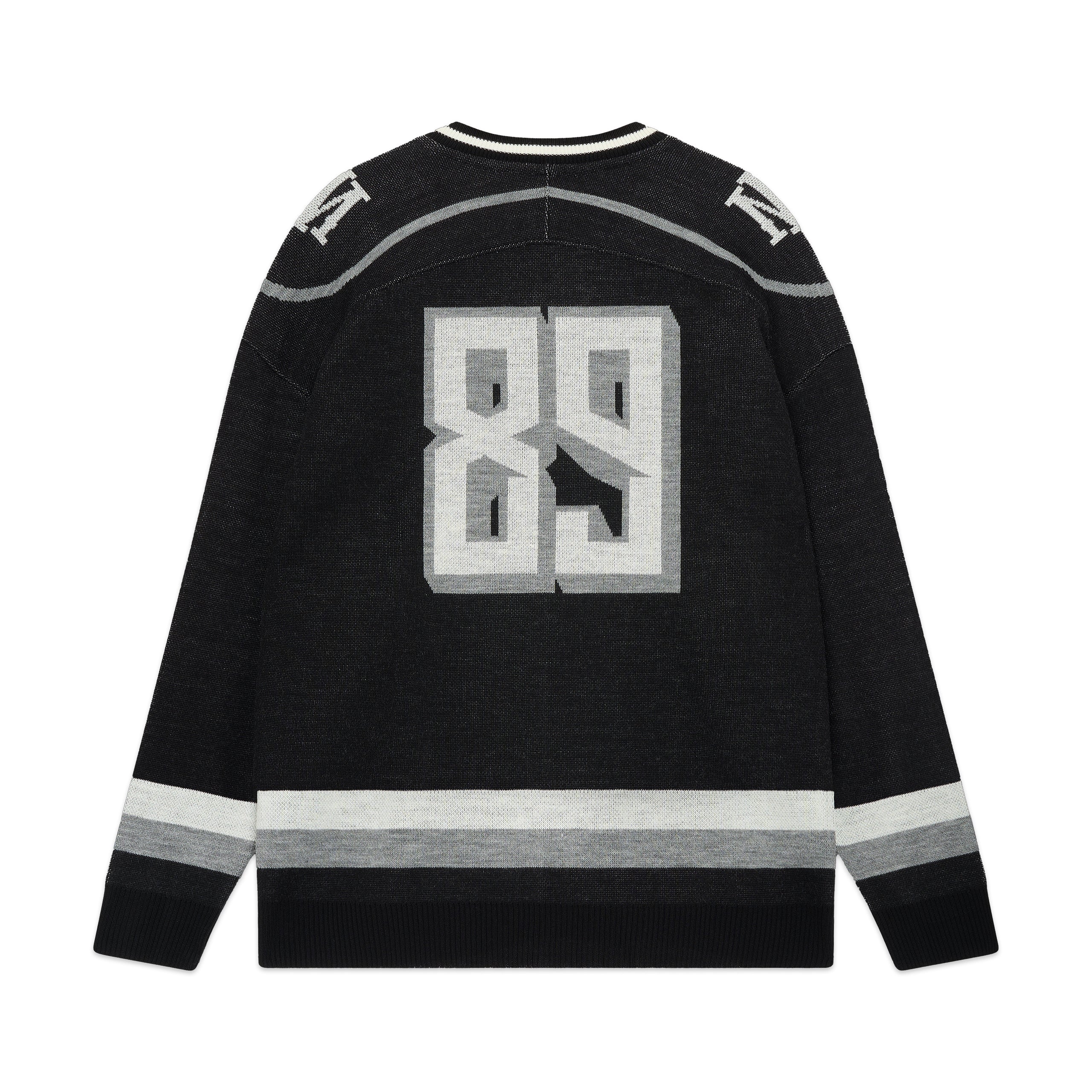 DOLLY NOIRE - KNITTED GOAT HOCKEY SWEATER - NERO