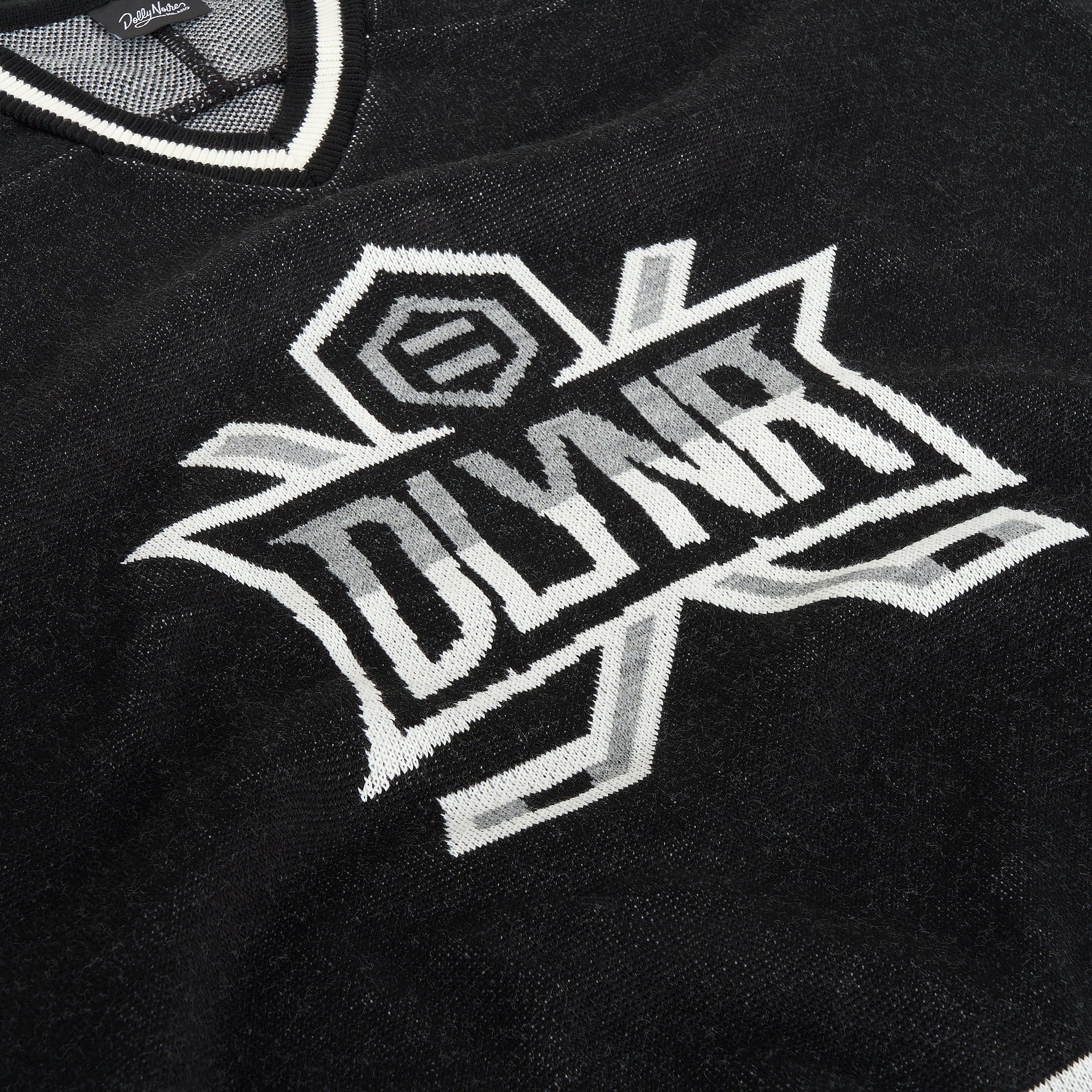 DOLLY NOIRE - KNITTED GOAT HOCKEY SWEATER - NERO