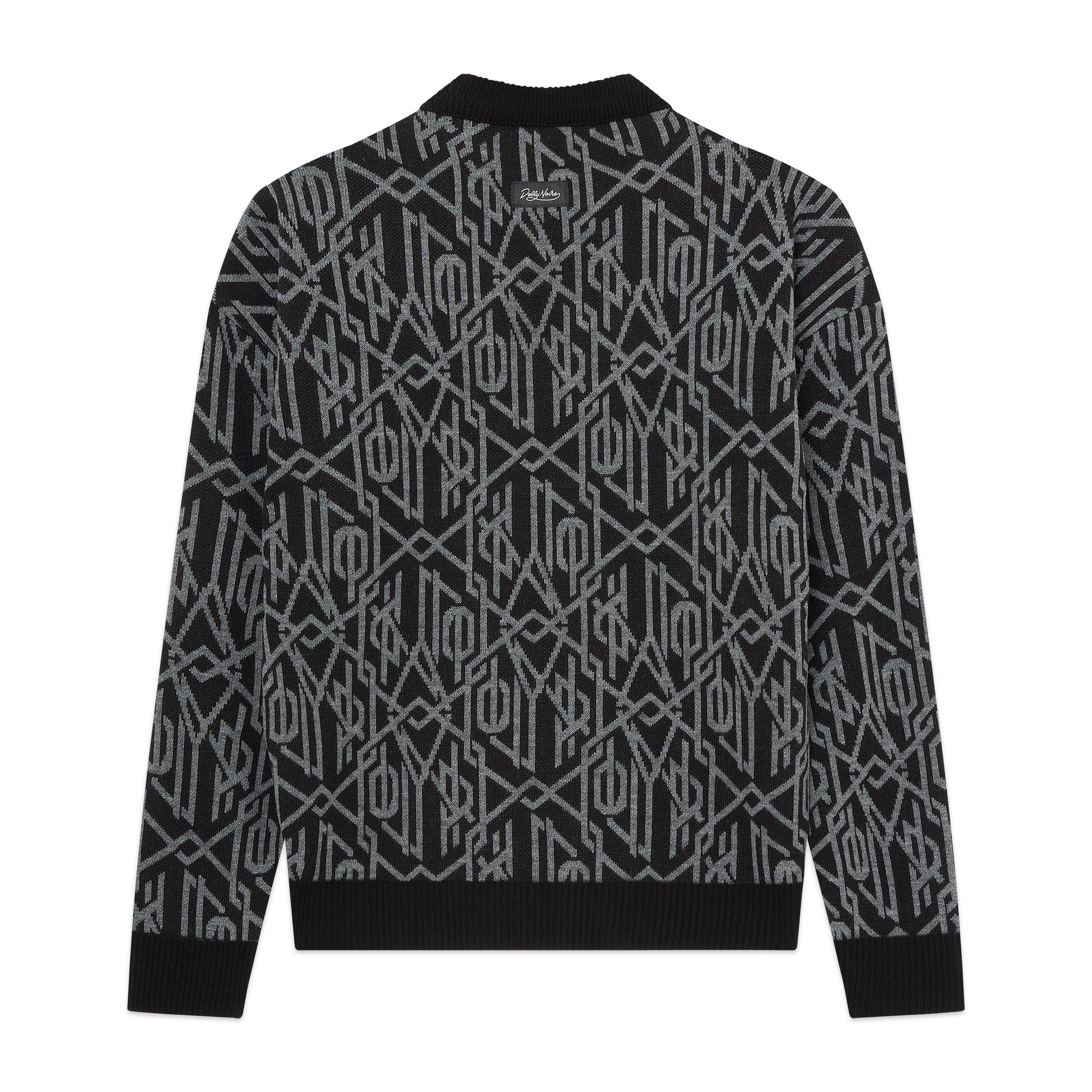 DOLLY NOIRE - MAGLIONE MONOGRAM - NERO
