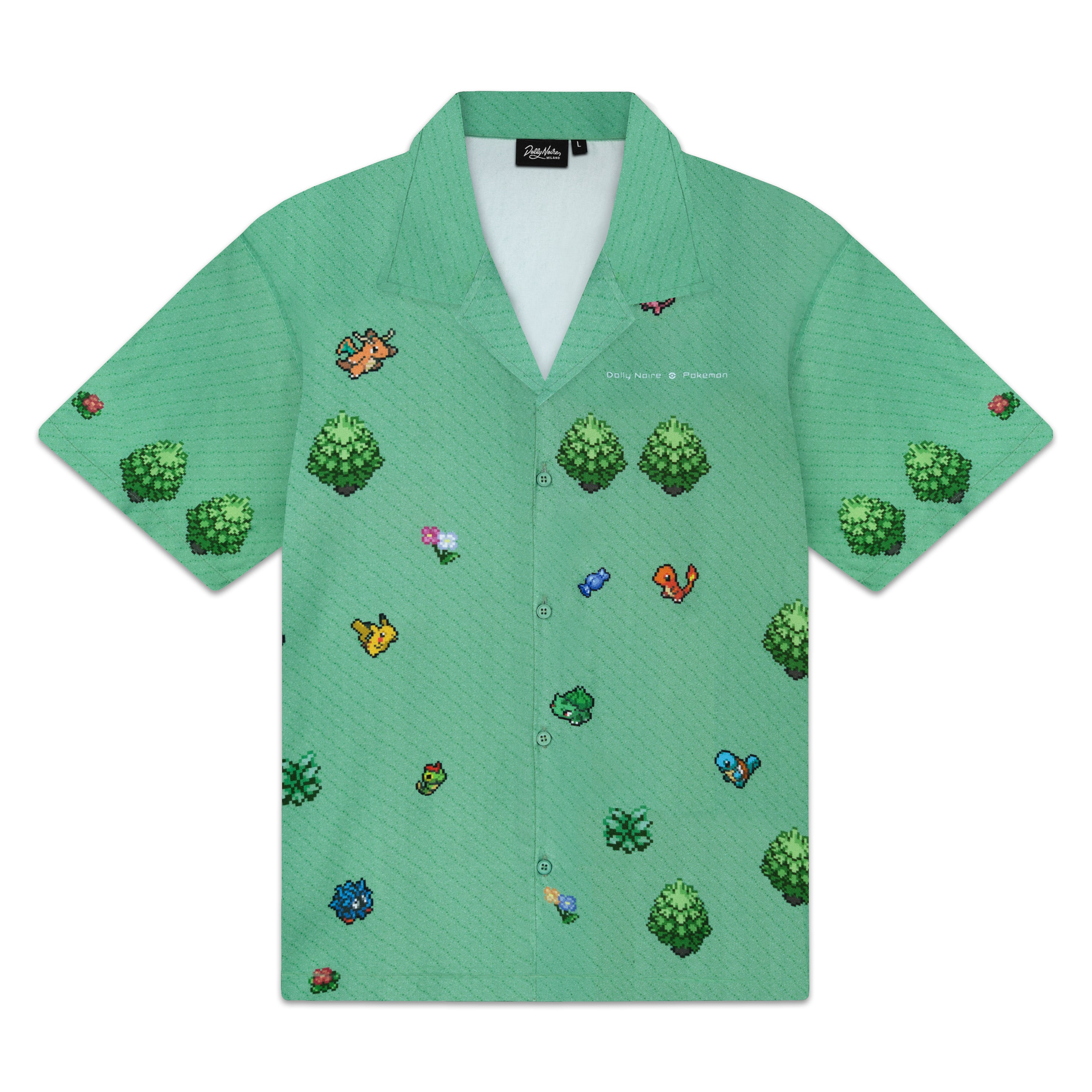 DOLLY NOIRE - CAMICIA POKEMON GLADE - GREEN