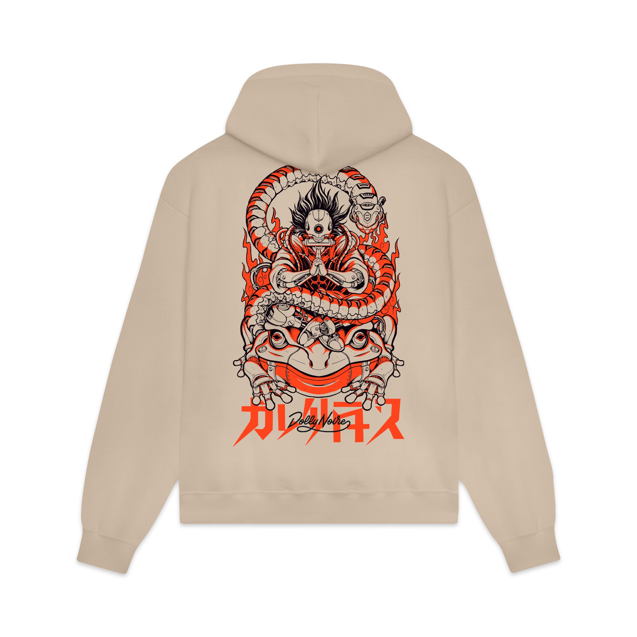 DOLLY NOIRE - HOODIE CYBER KAERU NYOBO - BEIGE