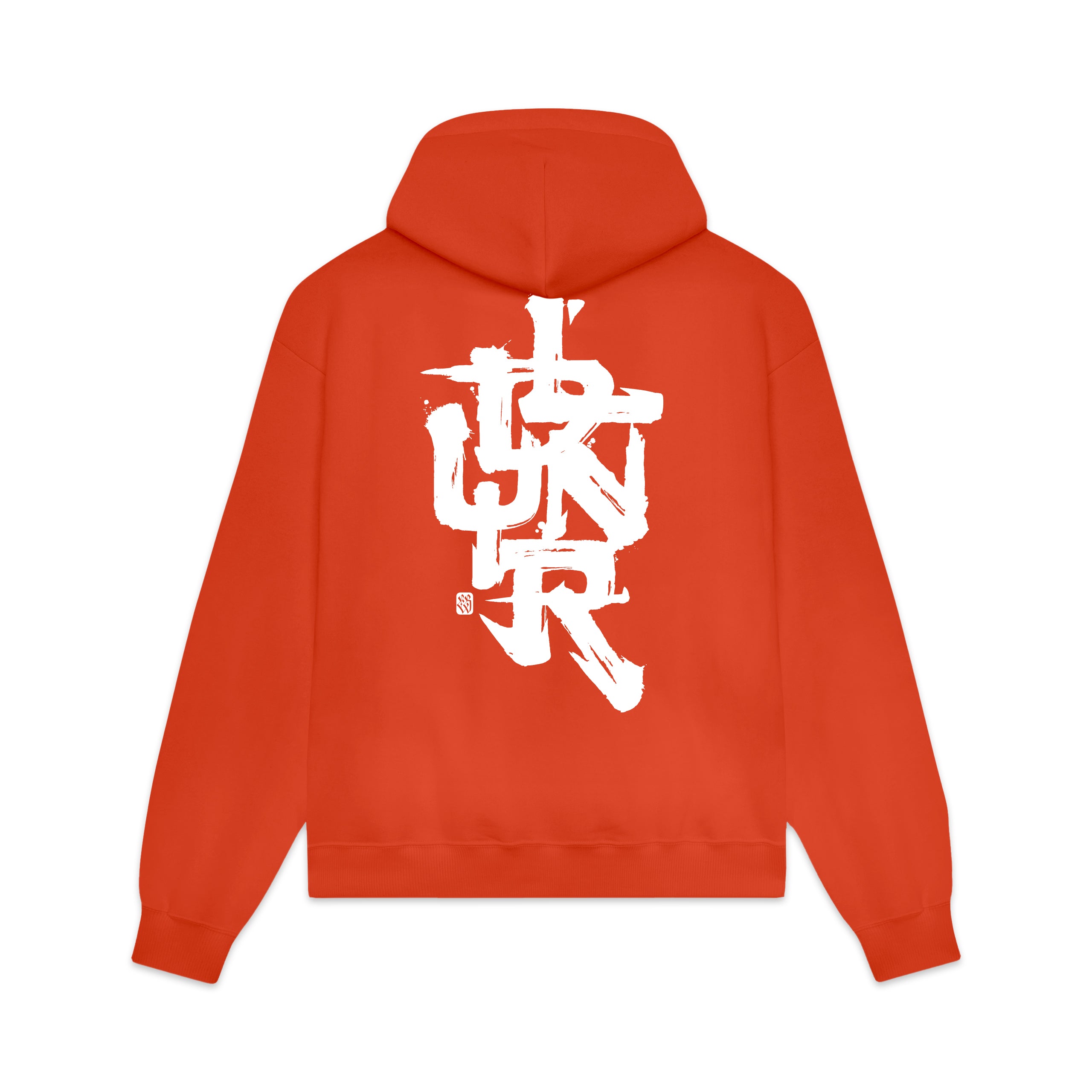 DOLLY NOIRE - HOODIE DLYNR BRUSHSTROKE - ARANCIONE