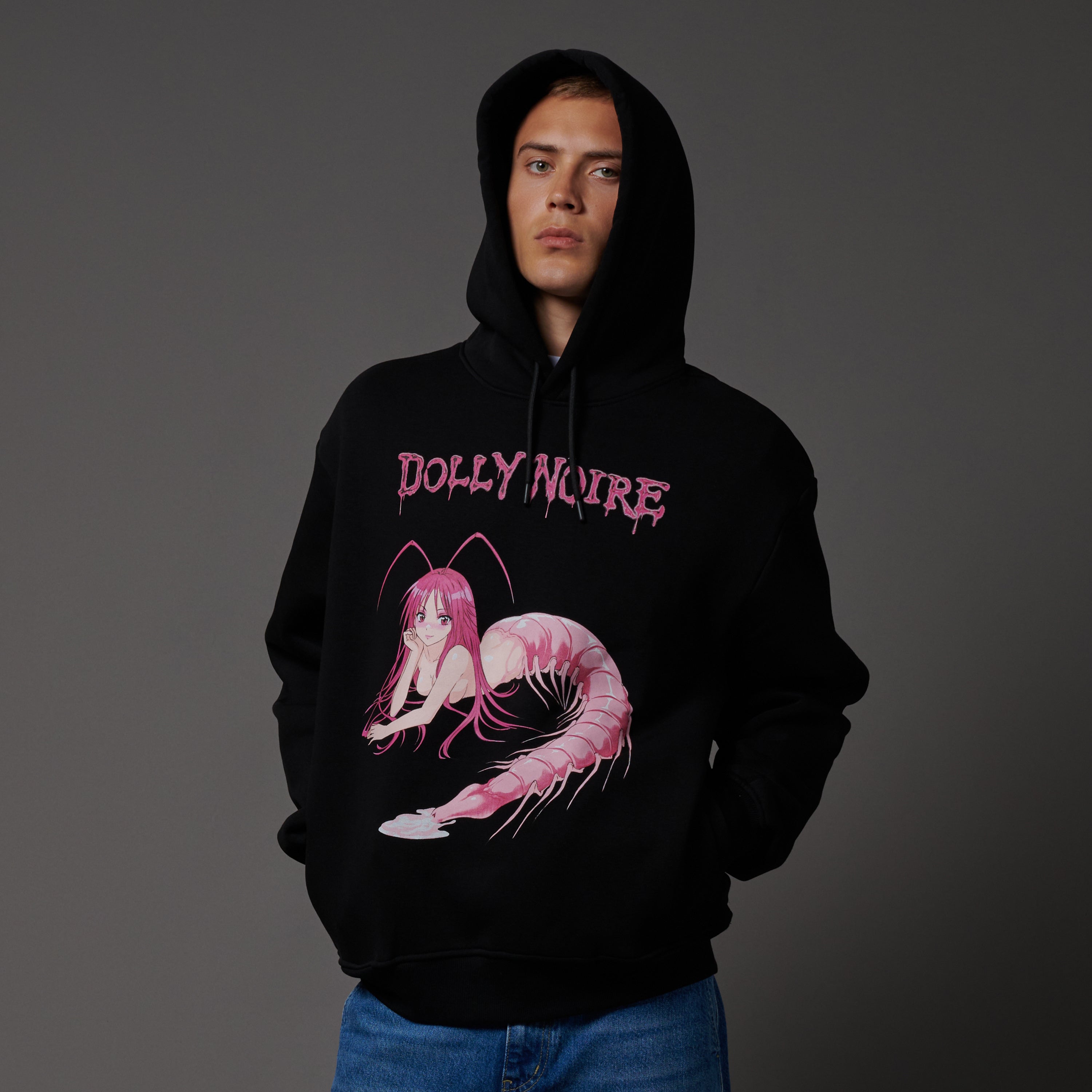 DOLLY NOIRE - HOODIE ISO-ONNA JAP TOUR - NERO