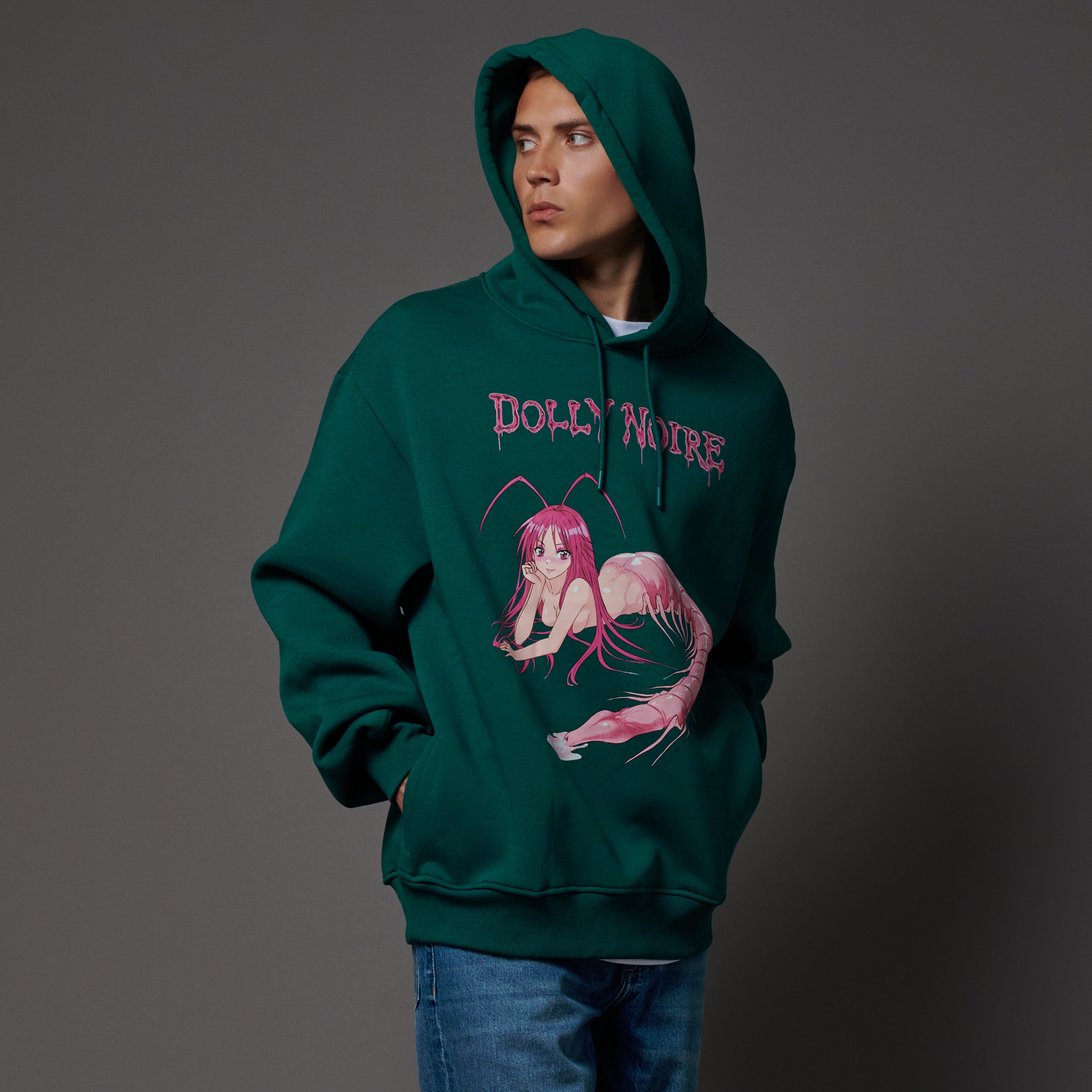 DOLLY NOIRE - HOODIE ISO-ONNA JAP TOUR - VERDE