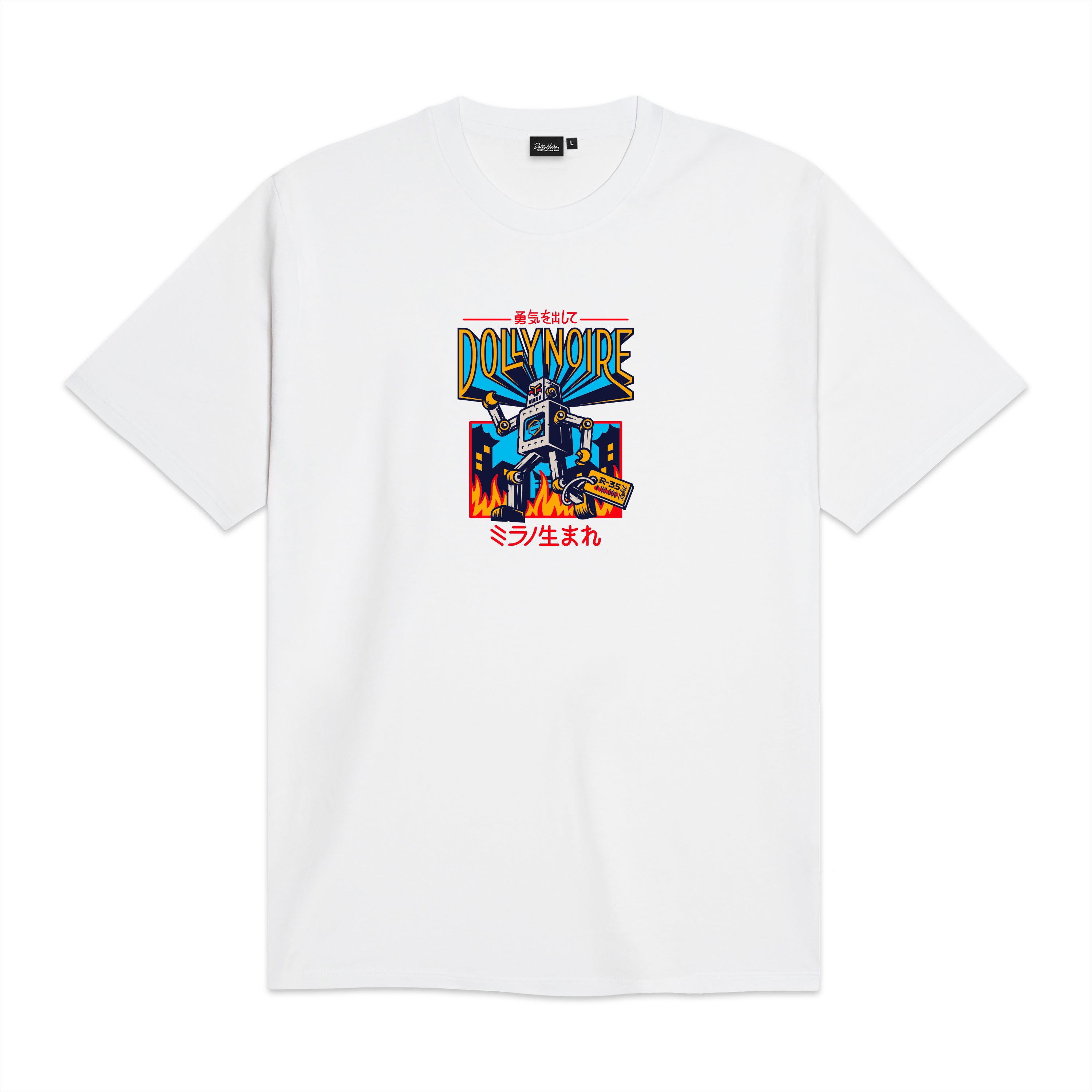 DOLLY NOIRE - T-SHIRT KIKAI NO YOKAI - BIANCO