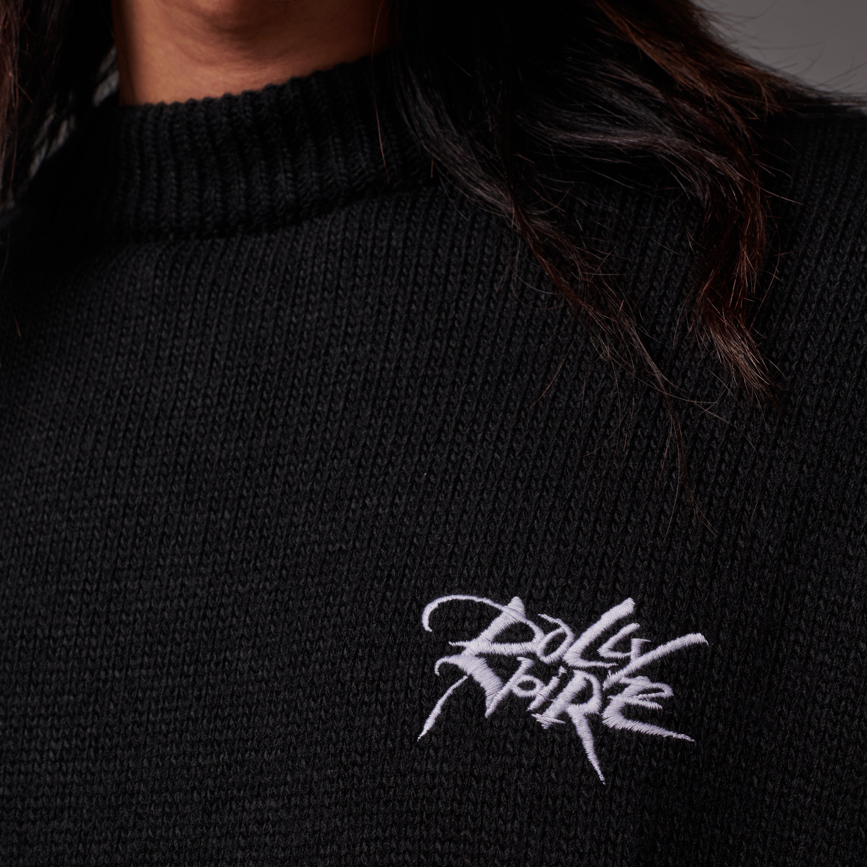 DOLLY NOIRE - SWEATER LB STAMP - NERO