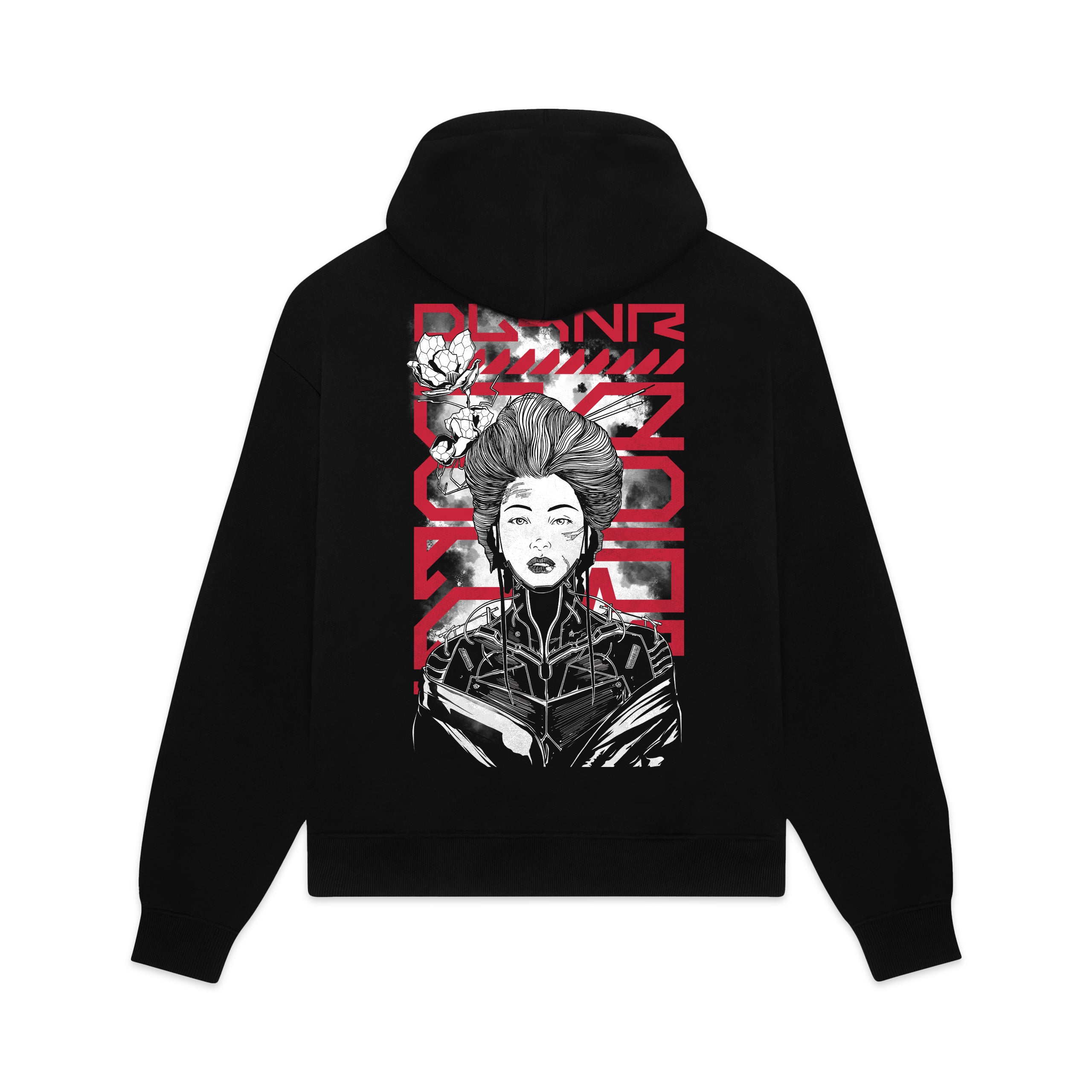 DOLLY NOIRE - HOODIE METAL GHEISHA - NERO