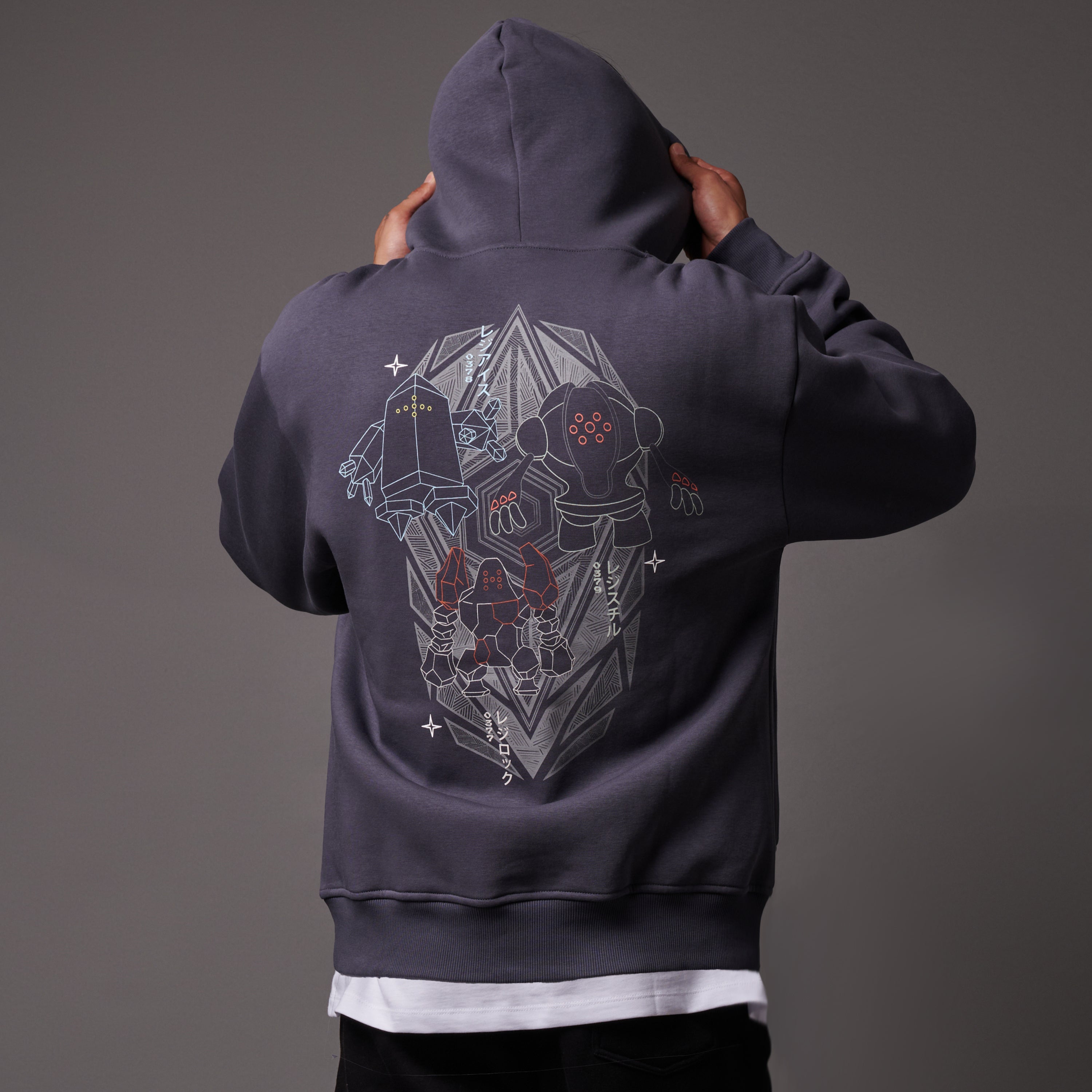 DOLLY NOIRE - HOODIE ZIP REGI - GRIGIO