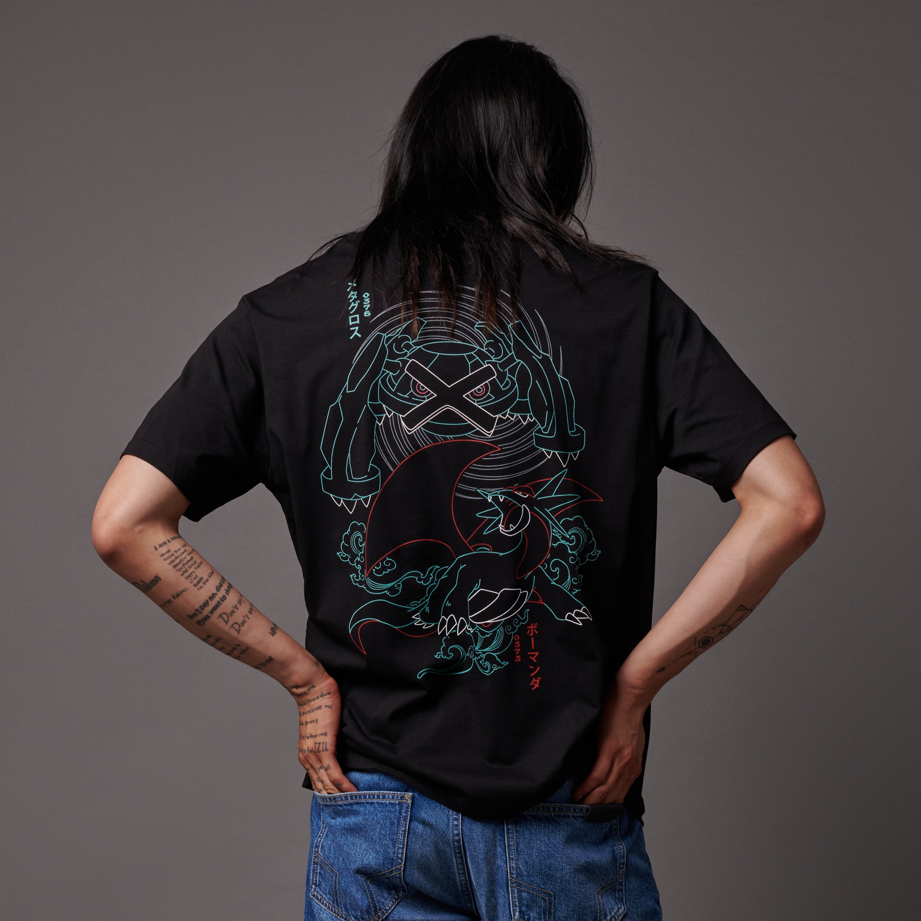 DOLLY NOIRE - T-SHIRT SALAMENCE & METAGROSS - NERO