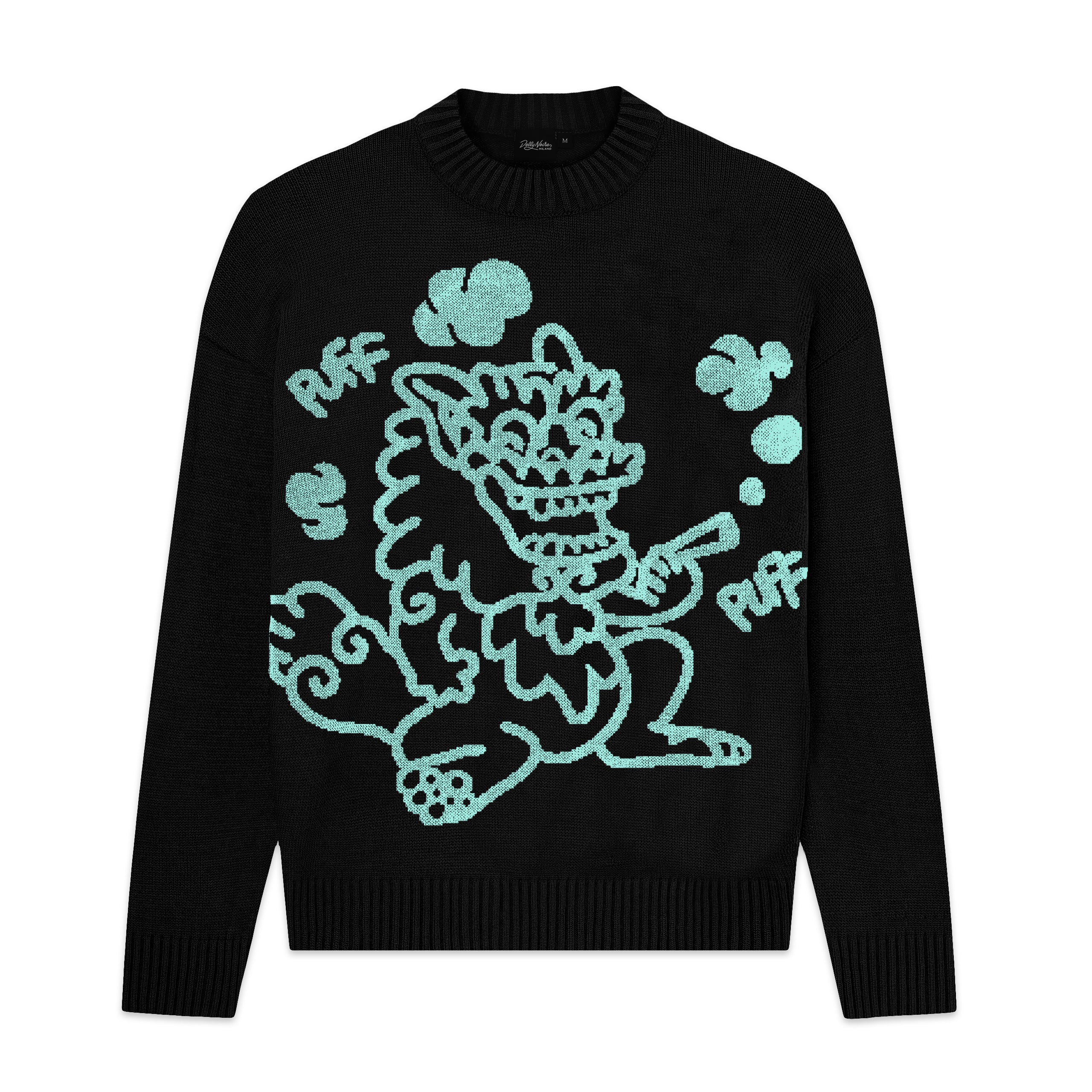 DOLLY NOIRE - SWEATER PUFF DRAGON - NERO