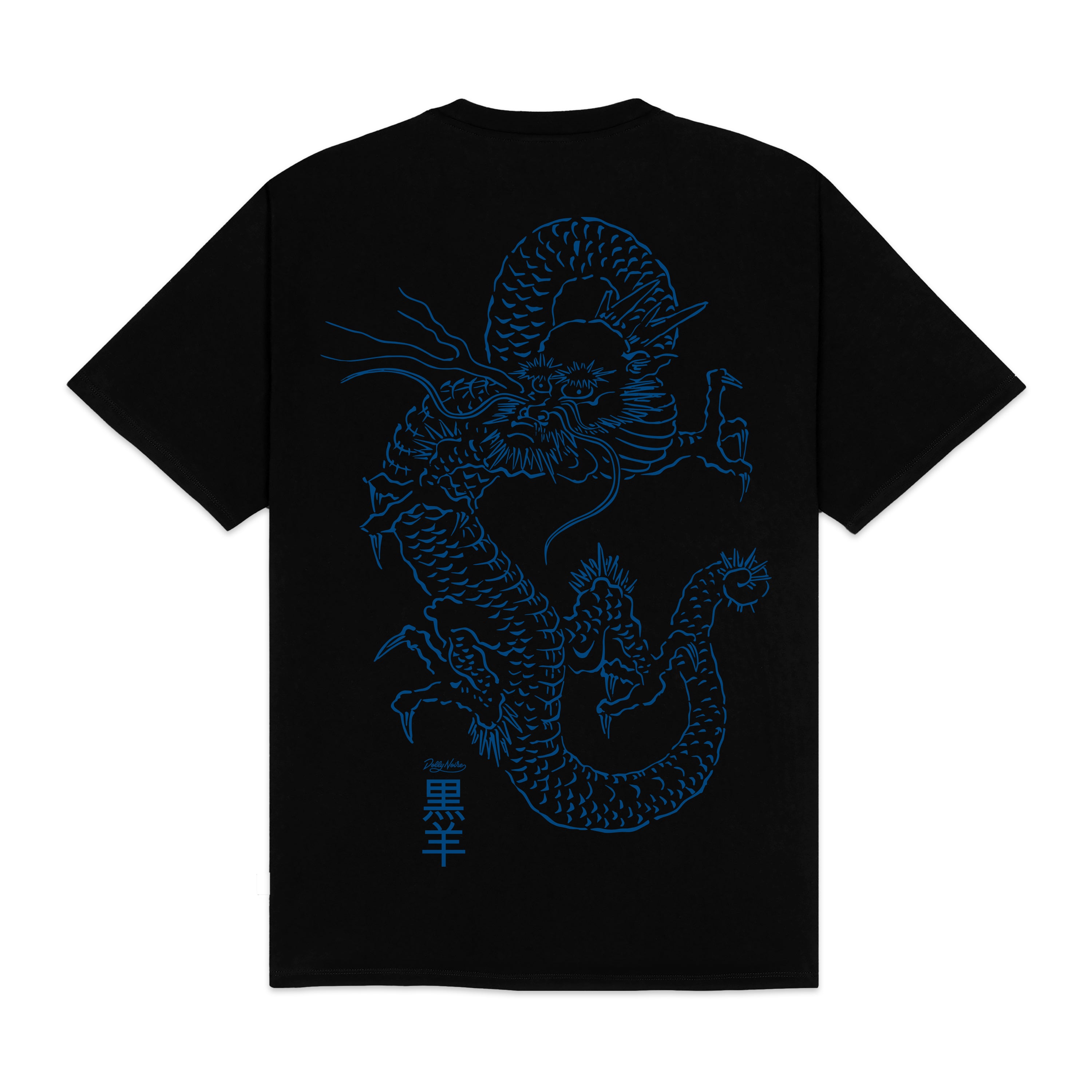 DOLLY NOIRE - T-SHIRT TATSU - NERO/BLU