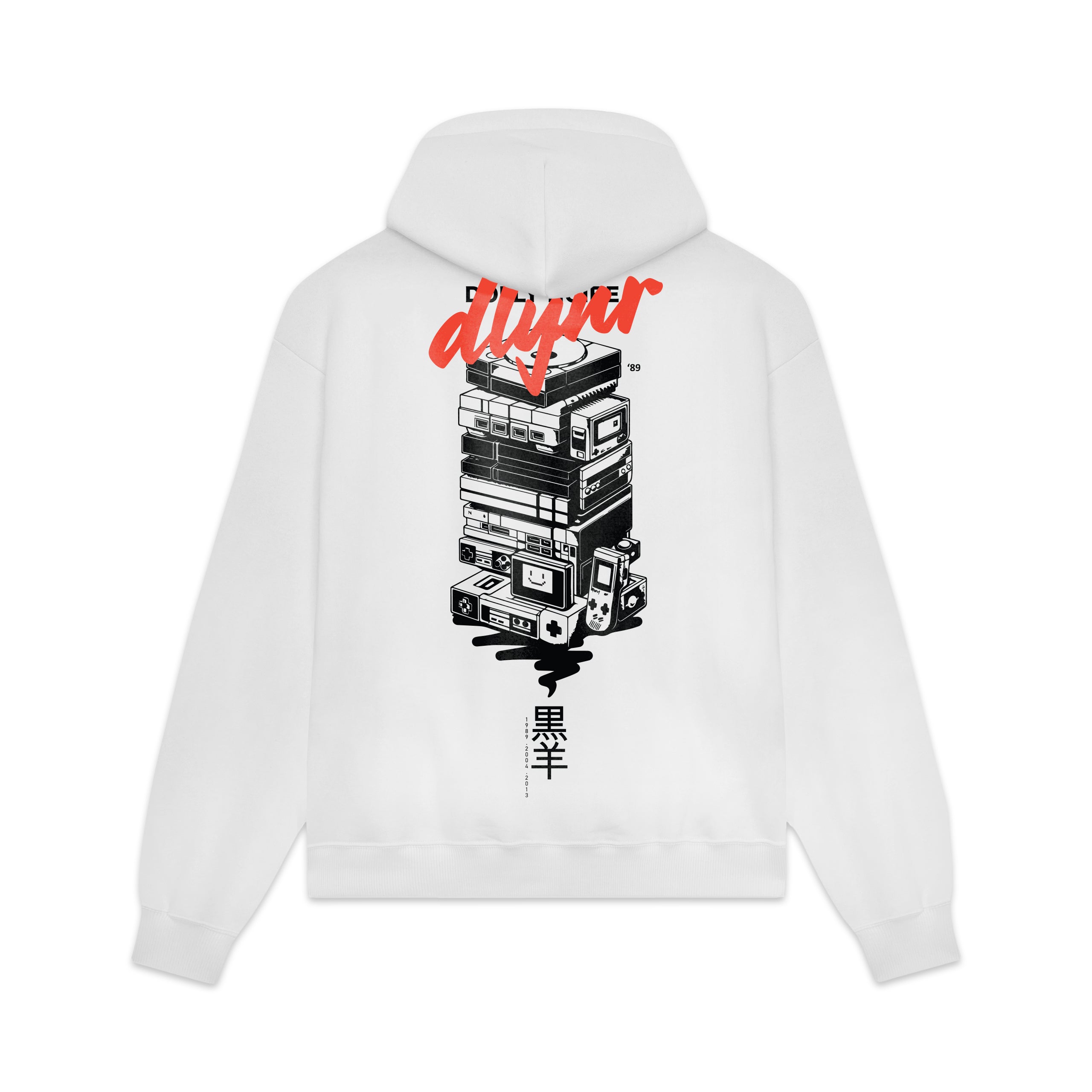 DOLLY NOIRE - HOODIE YOKAI CONSOLE - BIANCO