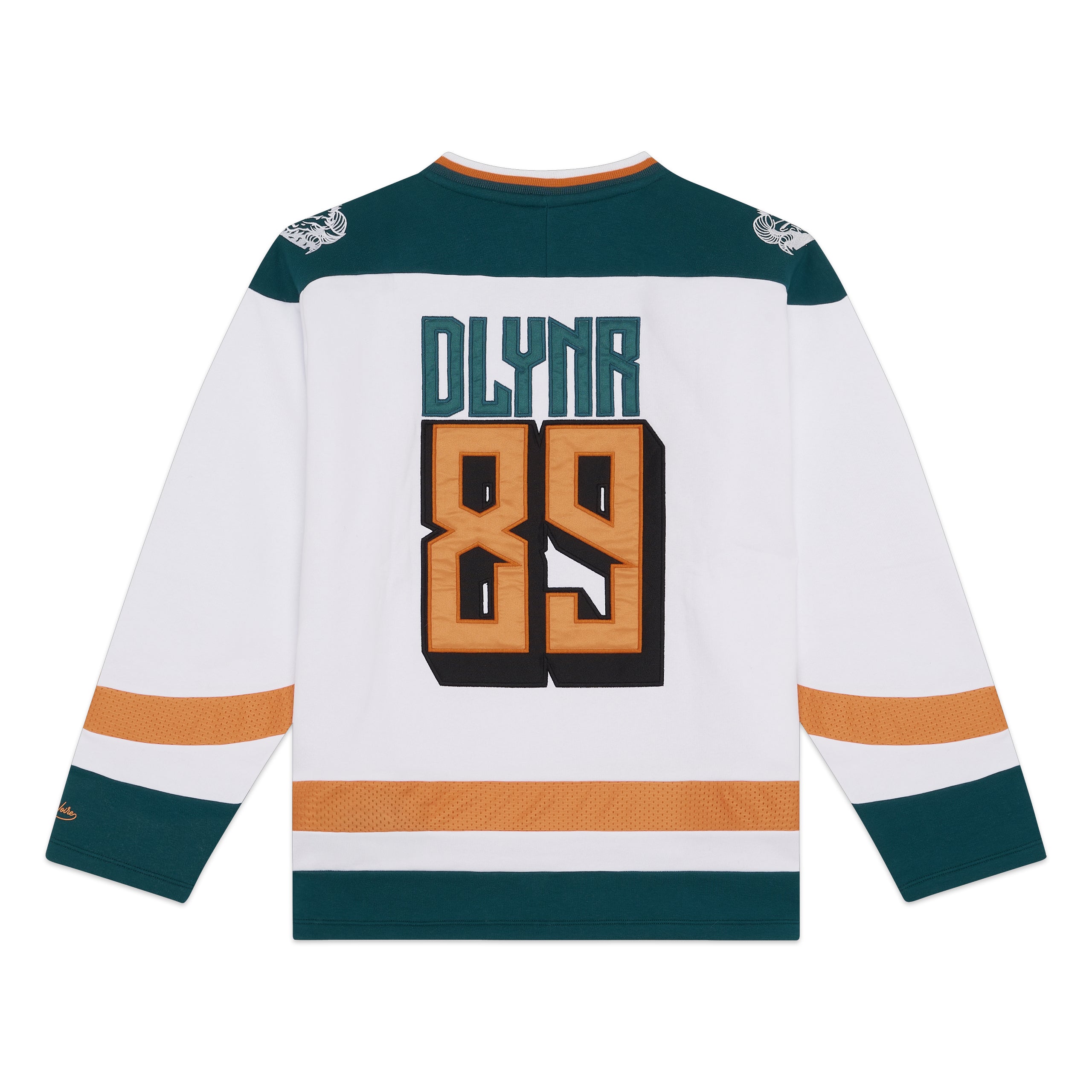 DOLLY NOIRE - GOAT HOCKEY CREWNECK - BIANCO