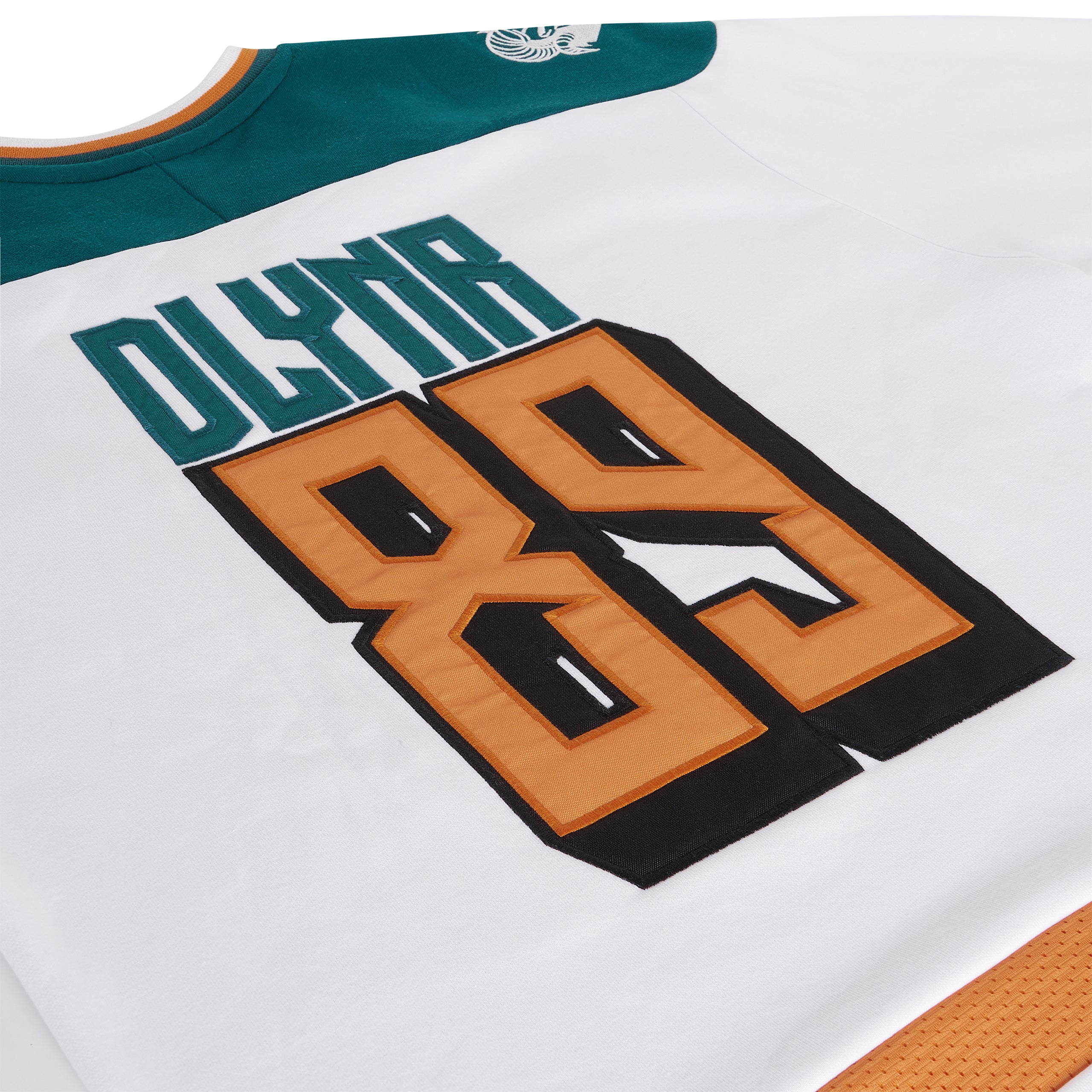 DOLLY NOIRE - GOAT HOCKEY CREWNECK - BIANCO