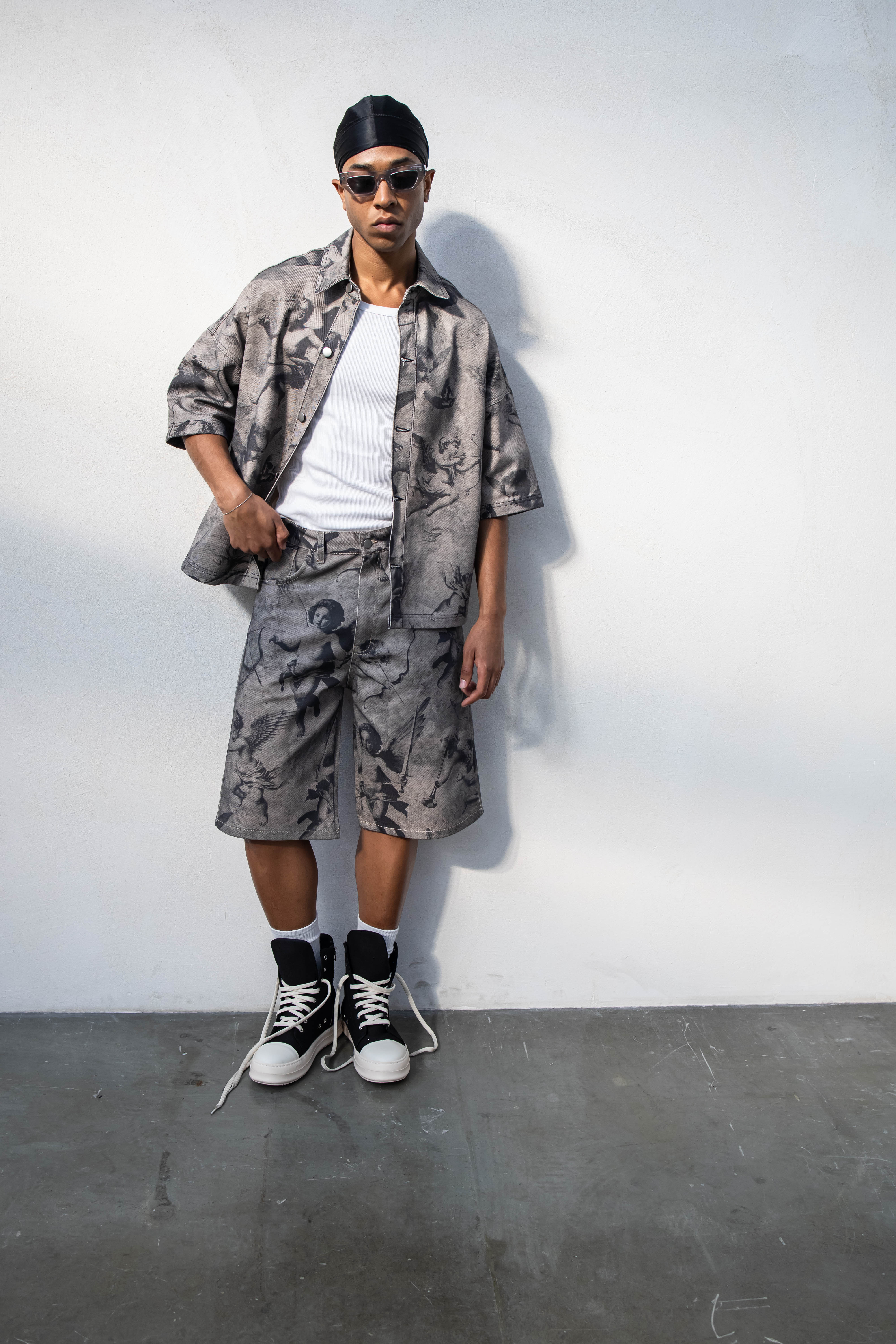 NO BRAND - SHORTS ANGELS - FERRO
