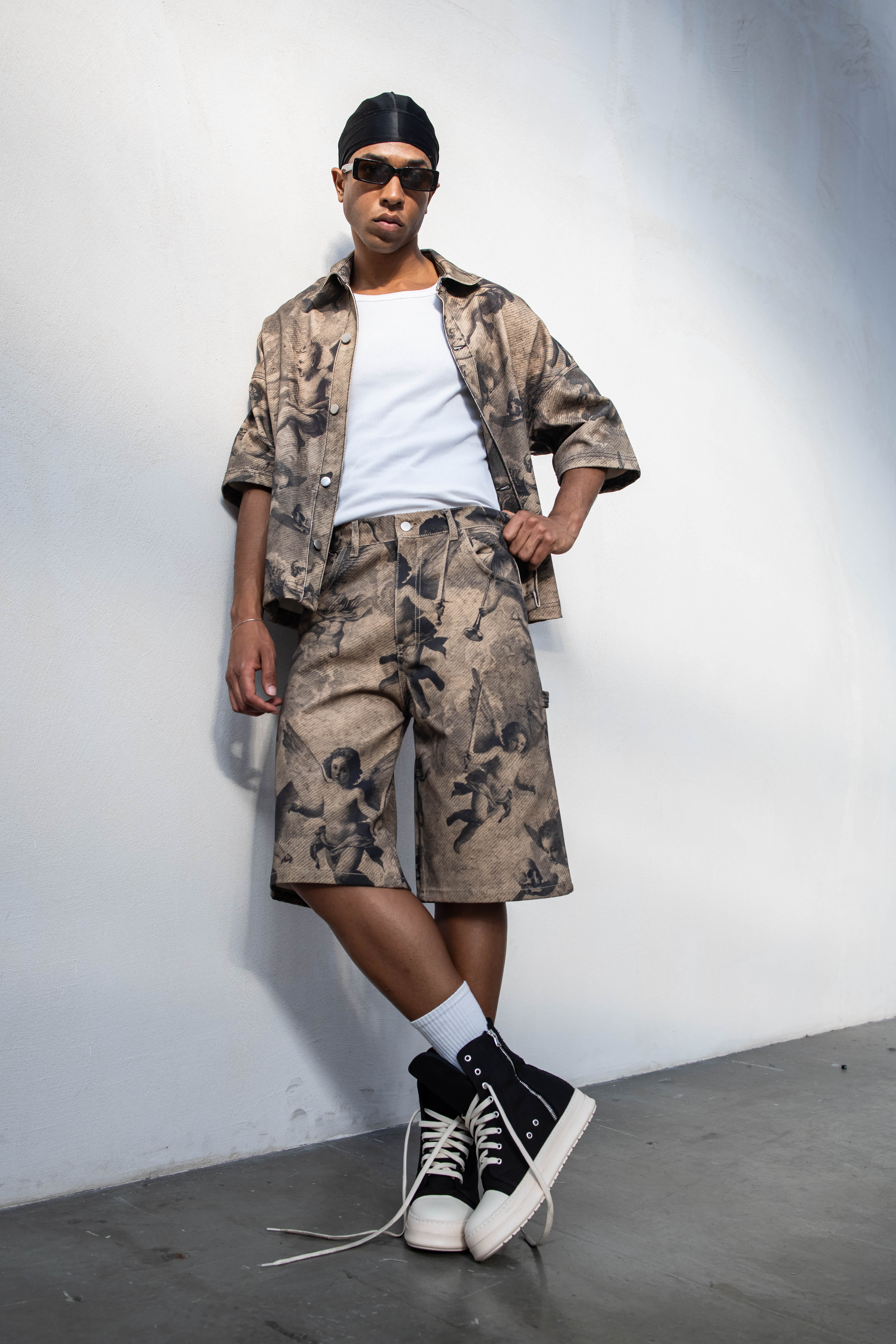 NO BRAND - SHORTS ANGELS - BRONZO