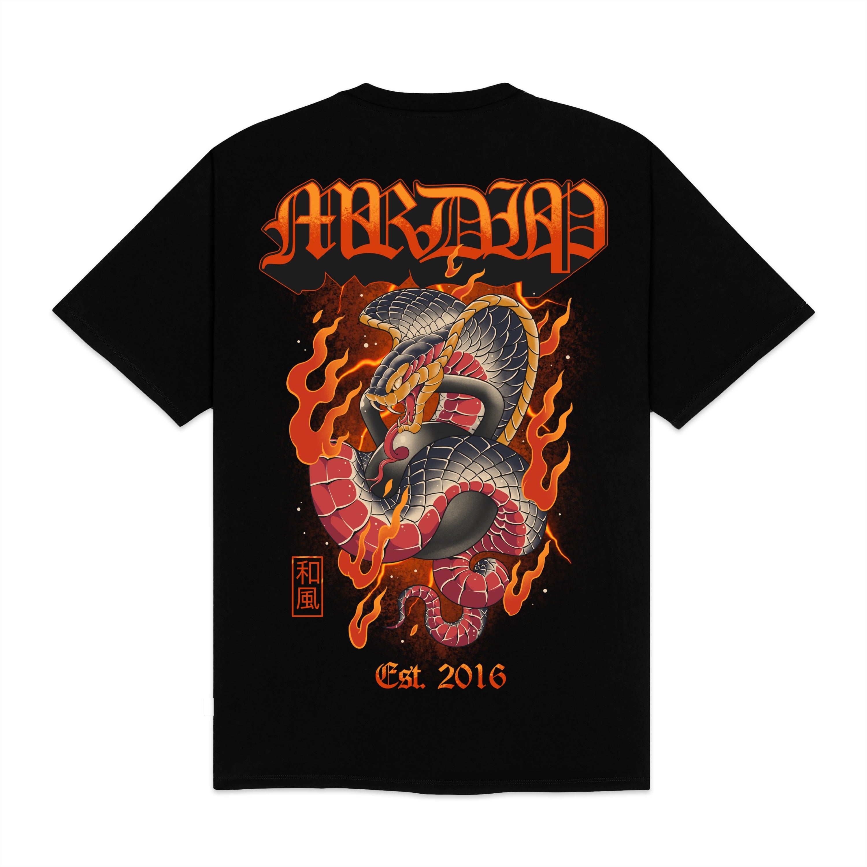 MRDIP - T-SHIRT FIRE COBRA - NERO