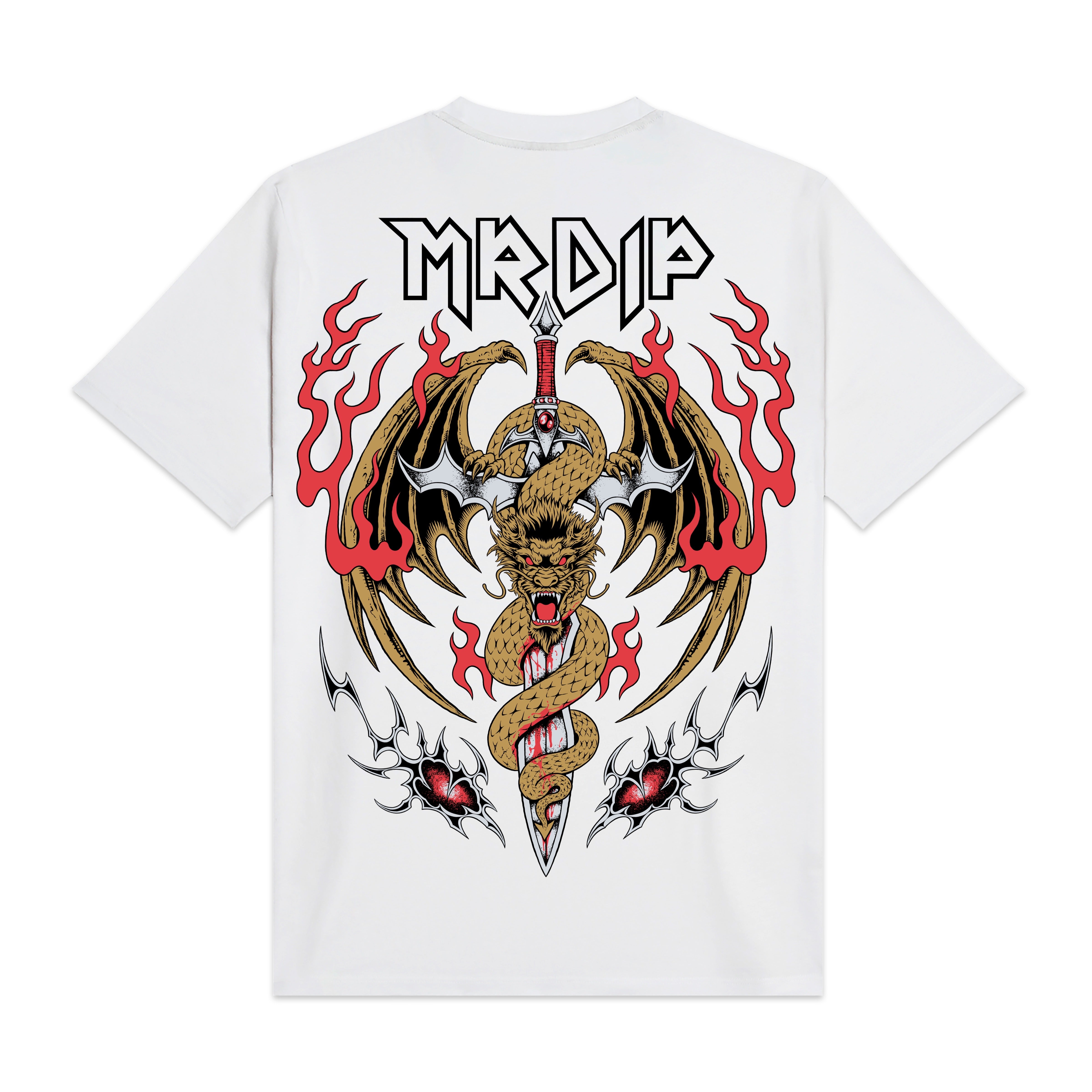 MRDIP - T-SHIRT LAST DRAGON - BIANCO