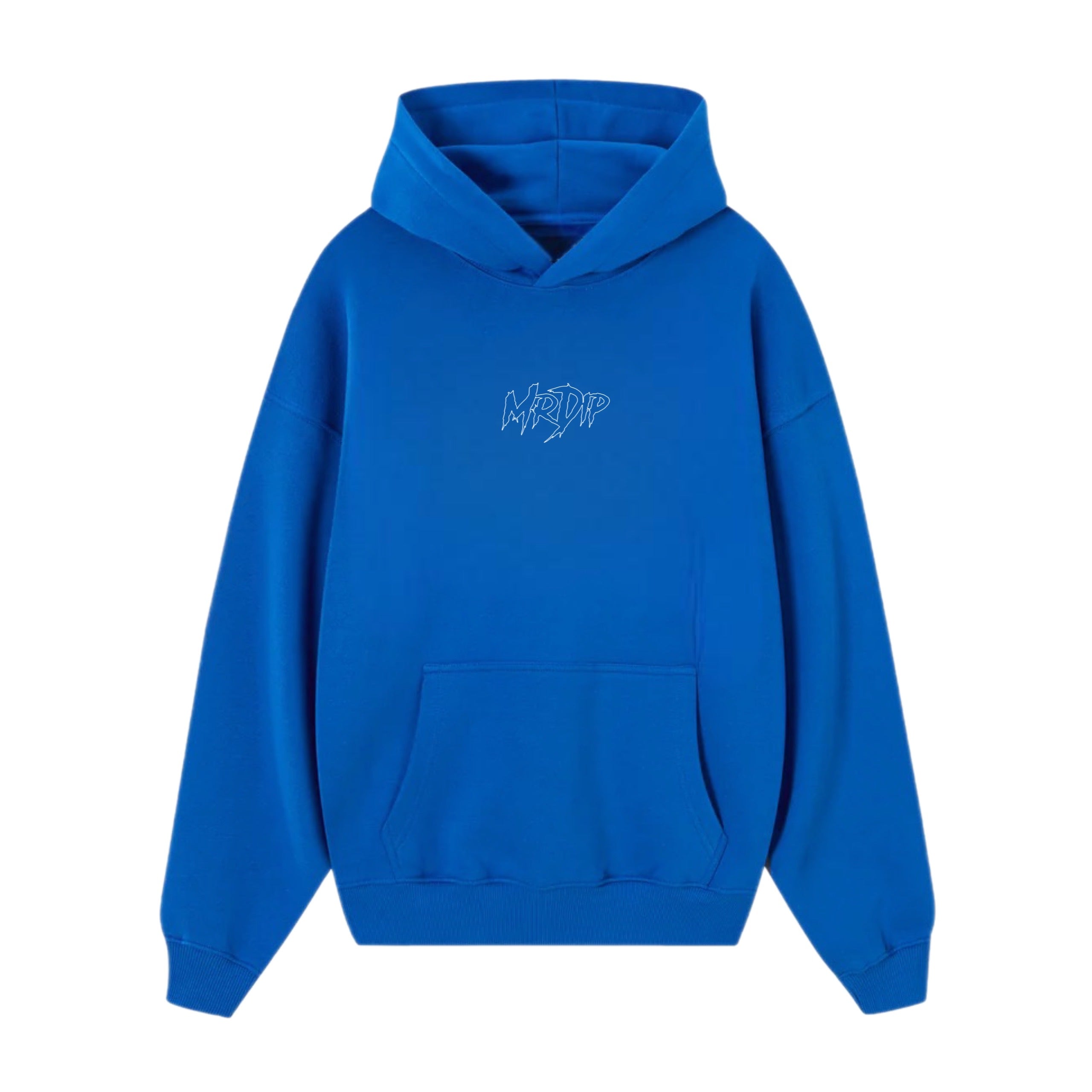 MRDIP - FELPA BOXYFIT DOUBLE EMPTY LOGO - BLU