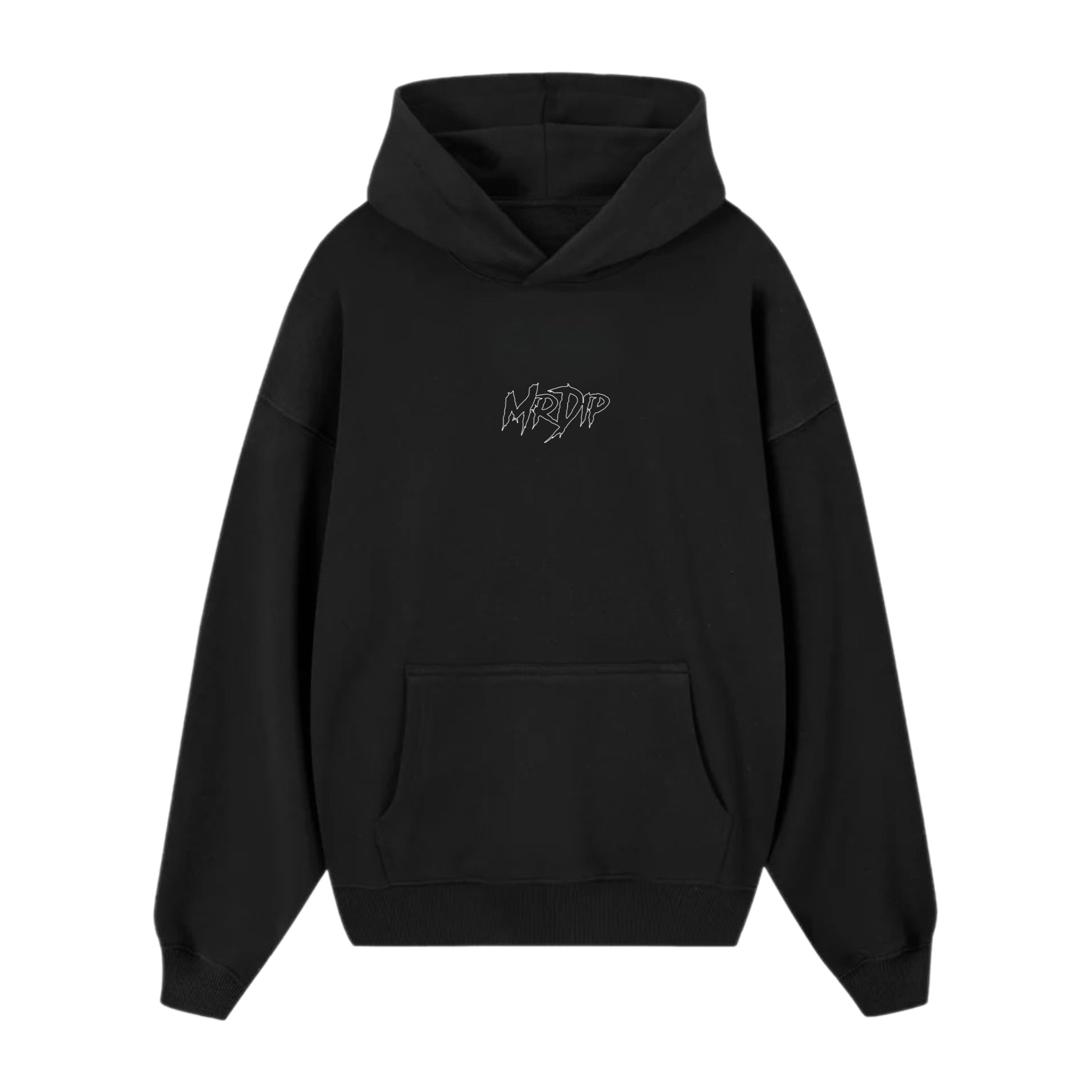 MRDIP - FELPA BOXYFIT DOUBLE EMPTY LOGO - NERO