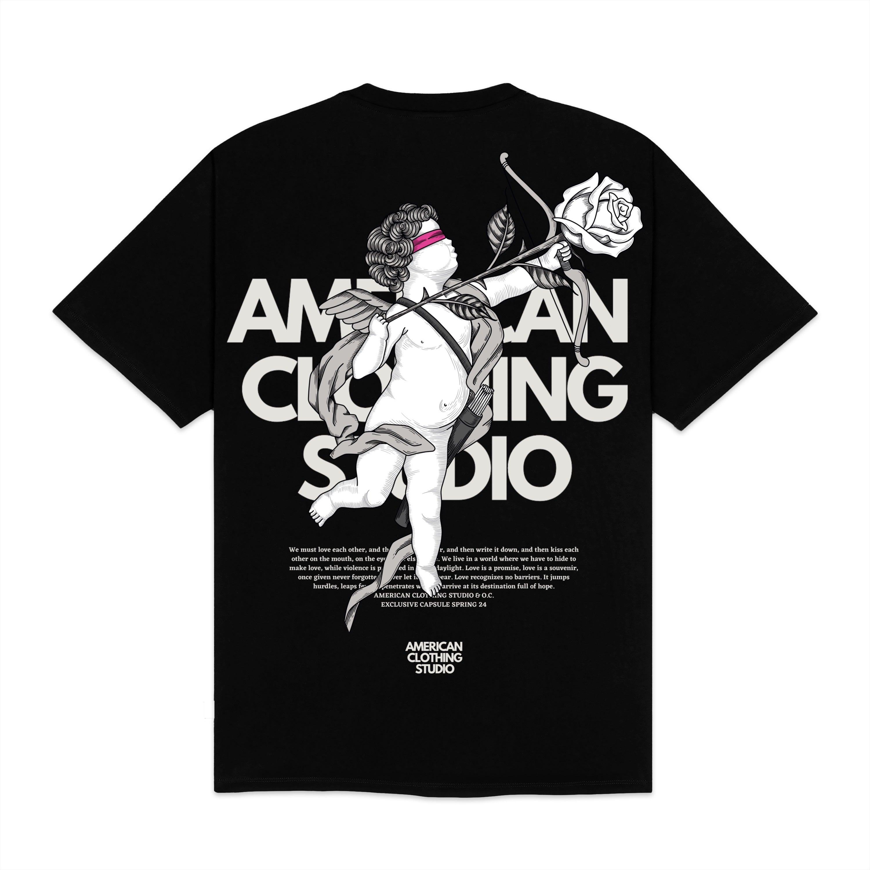 AMERICAN CLOTHING STUDIO - T-SHIRT CUPIDO - NERO