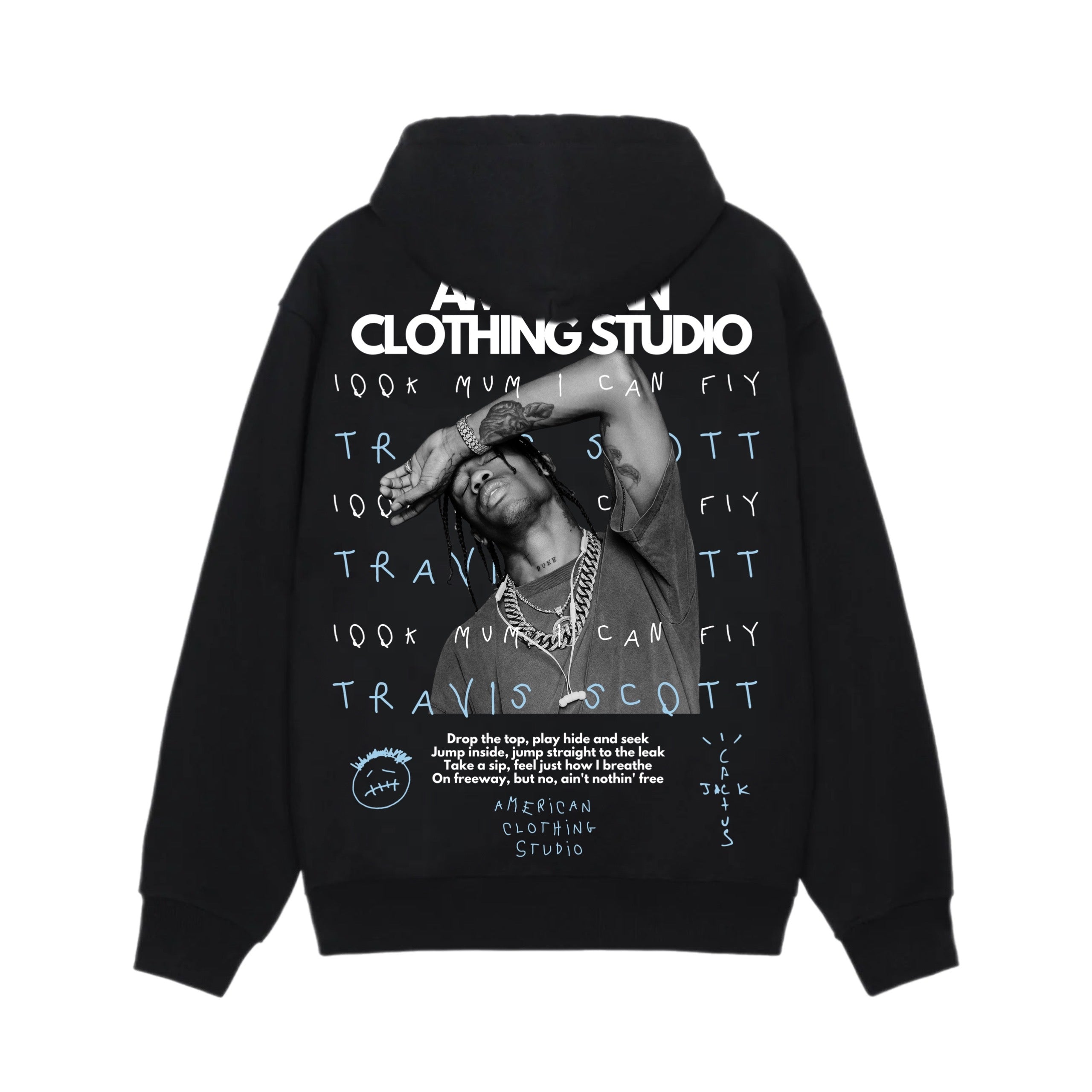 AMERICAN CLOTHING STUDIO - HOODIE TRAVIS 2 - NERO