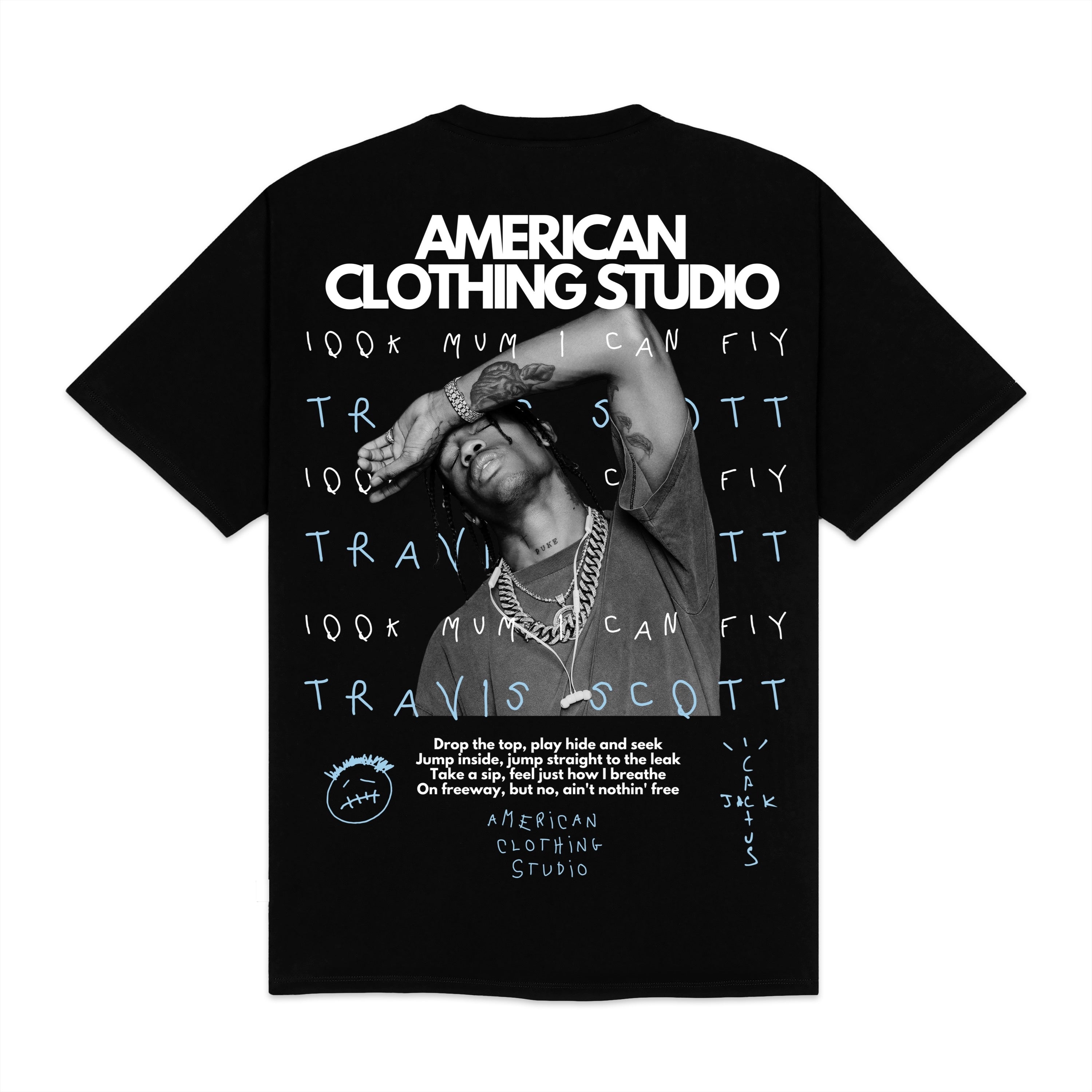 AMERICAN CLOTHING STUDIO - T-SHIRT TRAVIS 2 - NERO