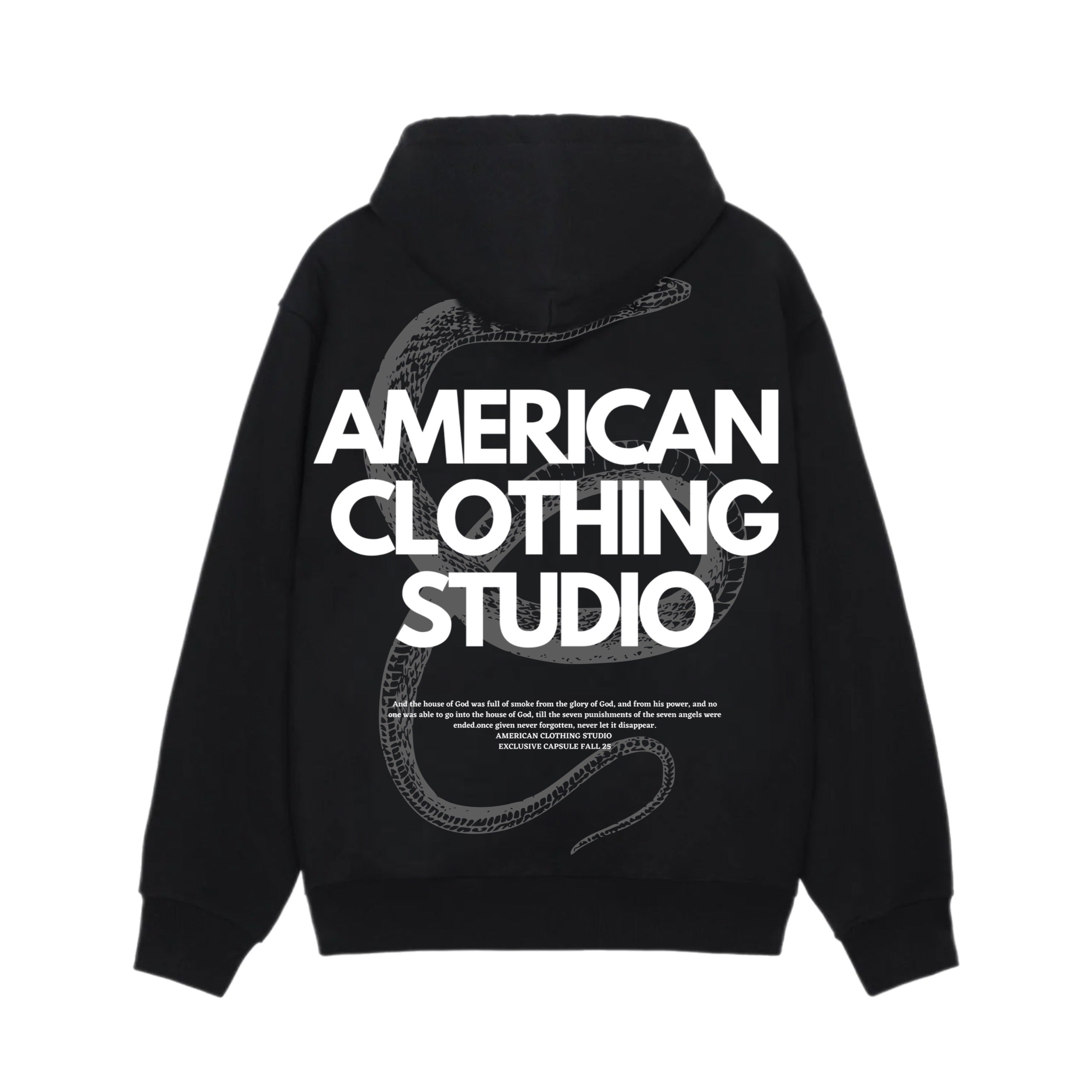 AMERICAN CLOTHING STUDIO - FELPA APOCALYPS - NERO