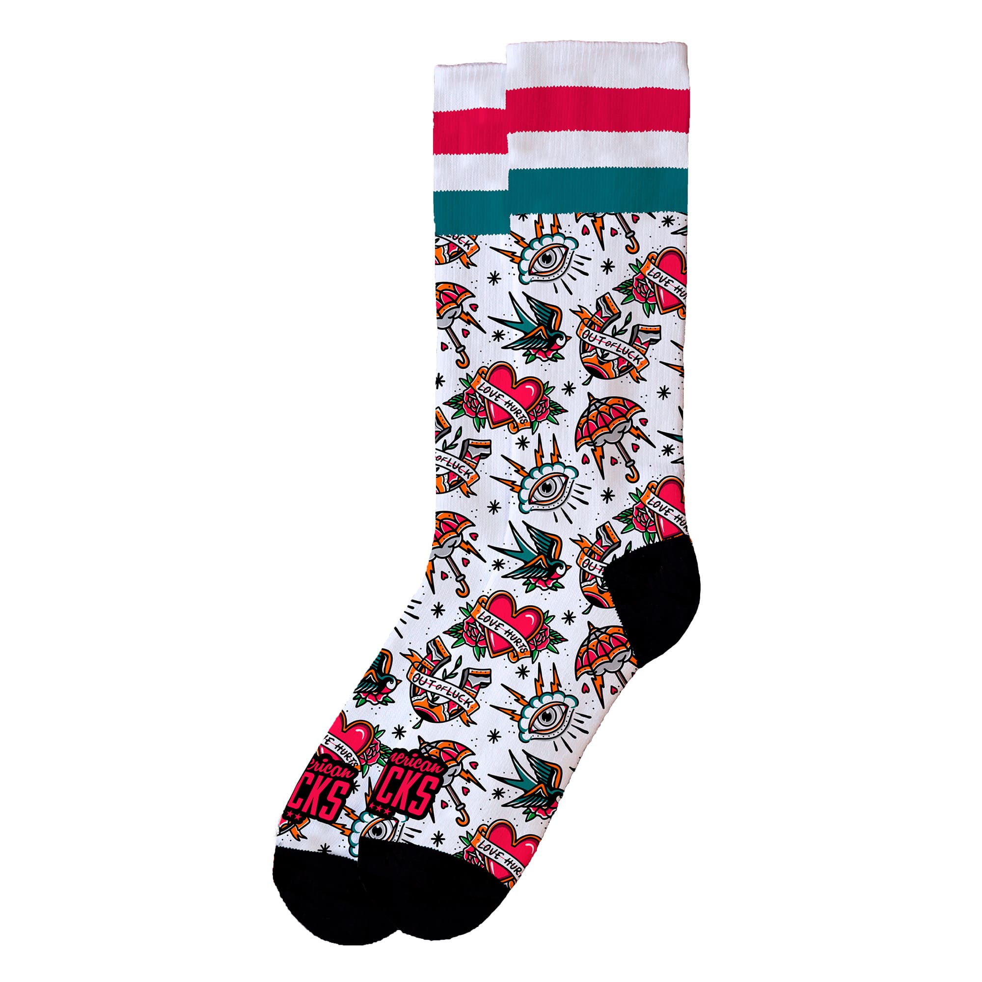 AMERICAN SOCKS - CALZE LOVE HURTS - U