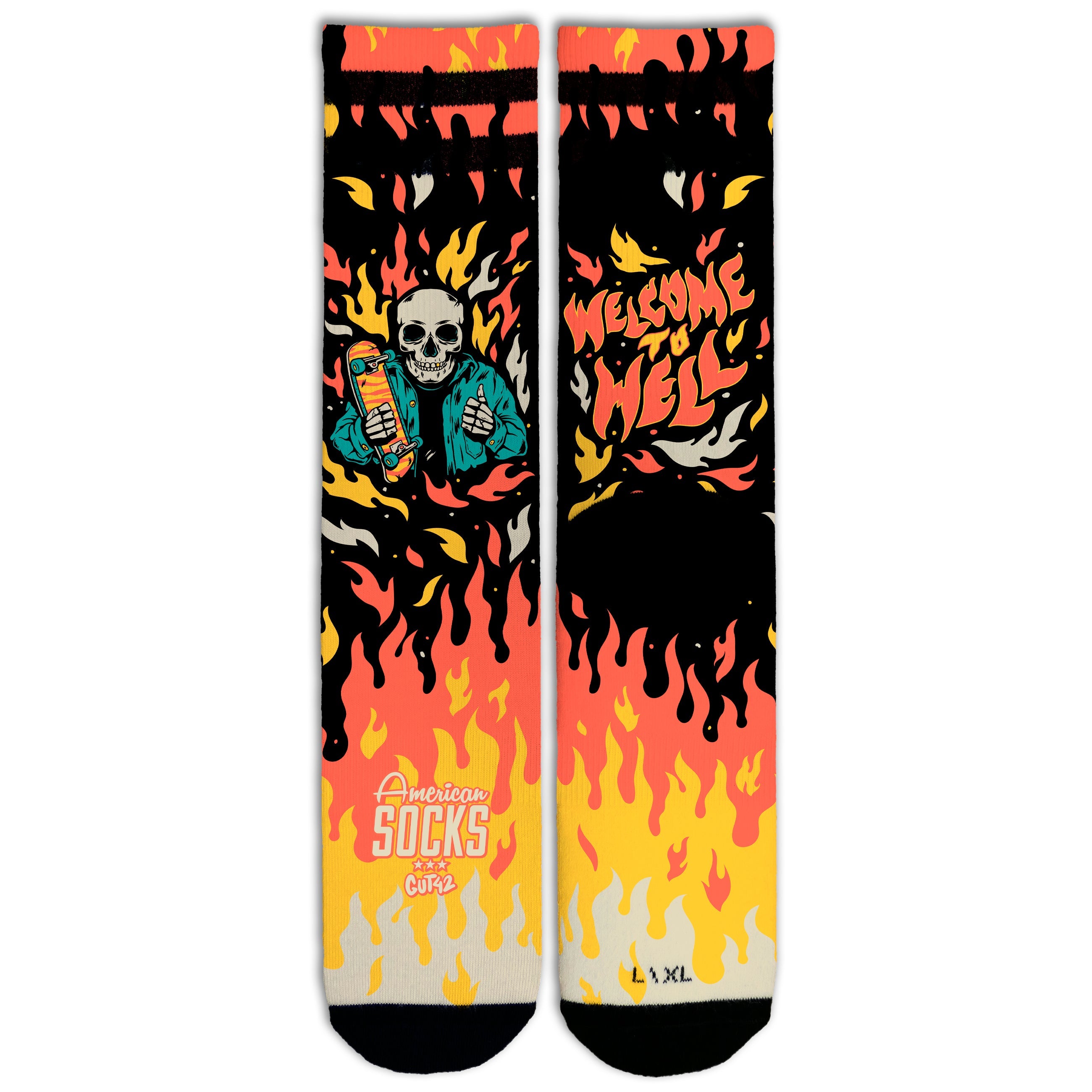 AMERICAN SOCKS - CALZE WELCOME TO HELL - U