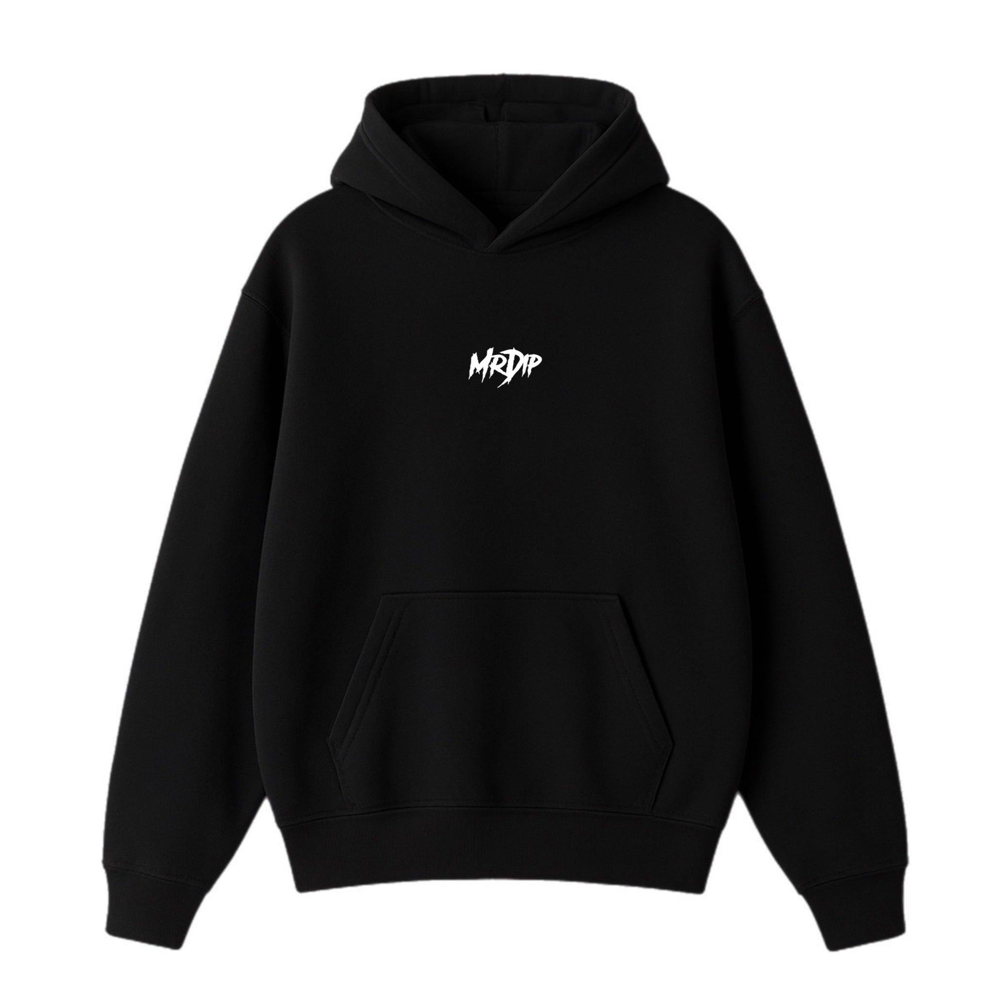 MRDIP - FELPA BOXYFIT DOUBLE LOGO - NERO